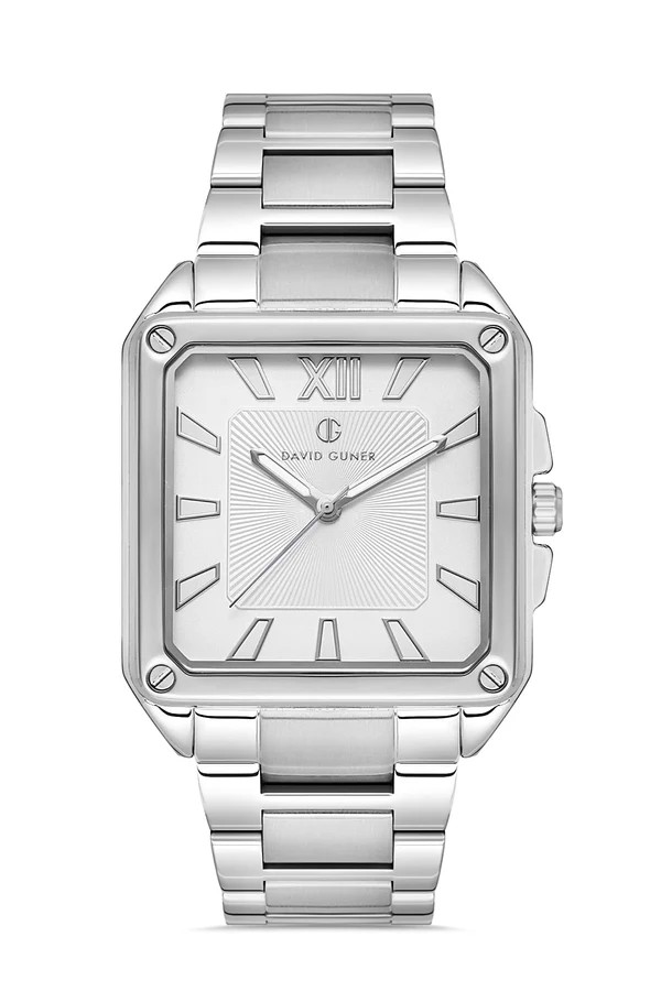 David Guner Erkek Kol Saati – Metal Kordonlu (41 mm) - Gümüş