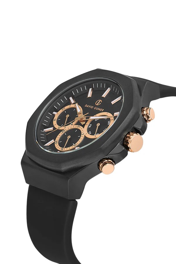 David Guner Multifonksiyon Erkek Kol Saati – Silikon Kordonlu (47 mm)