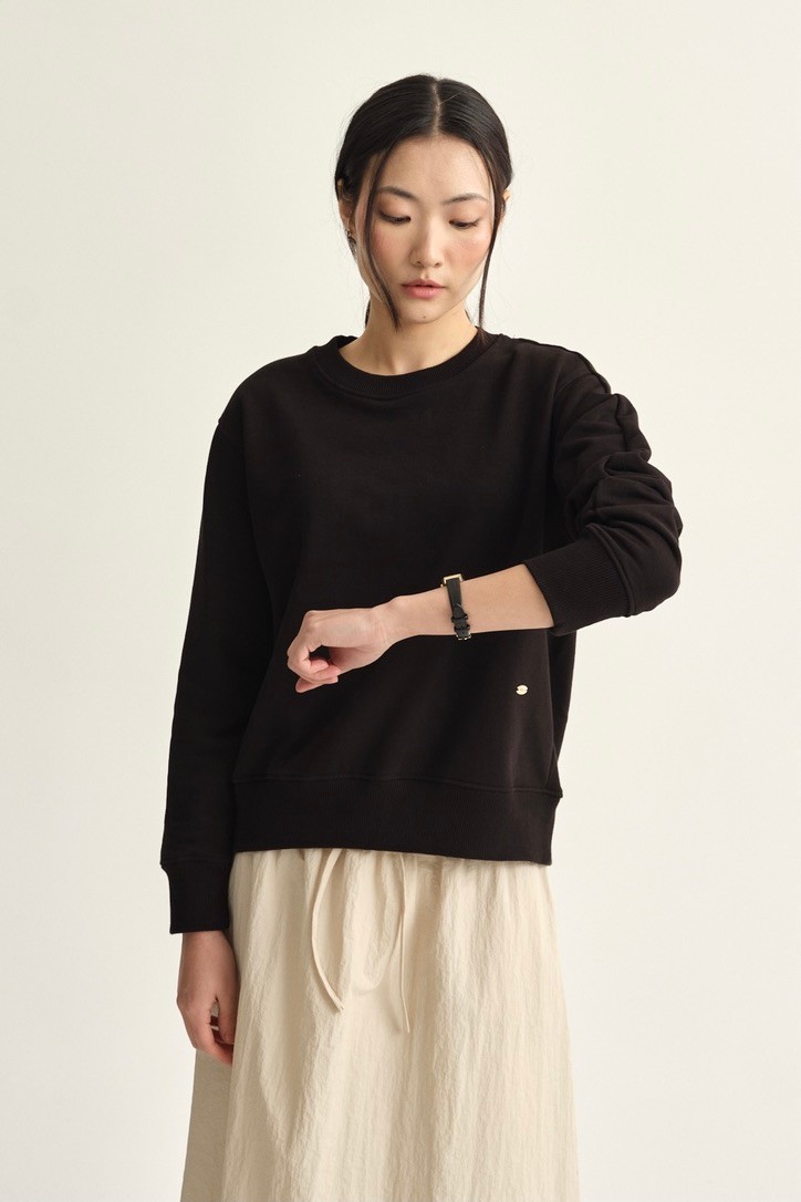 Basic sweatshirt  - black