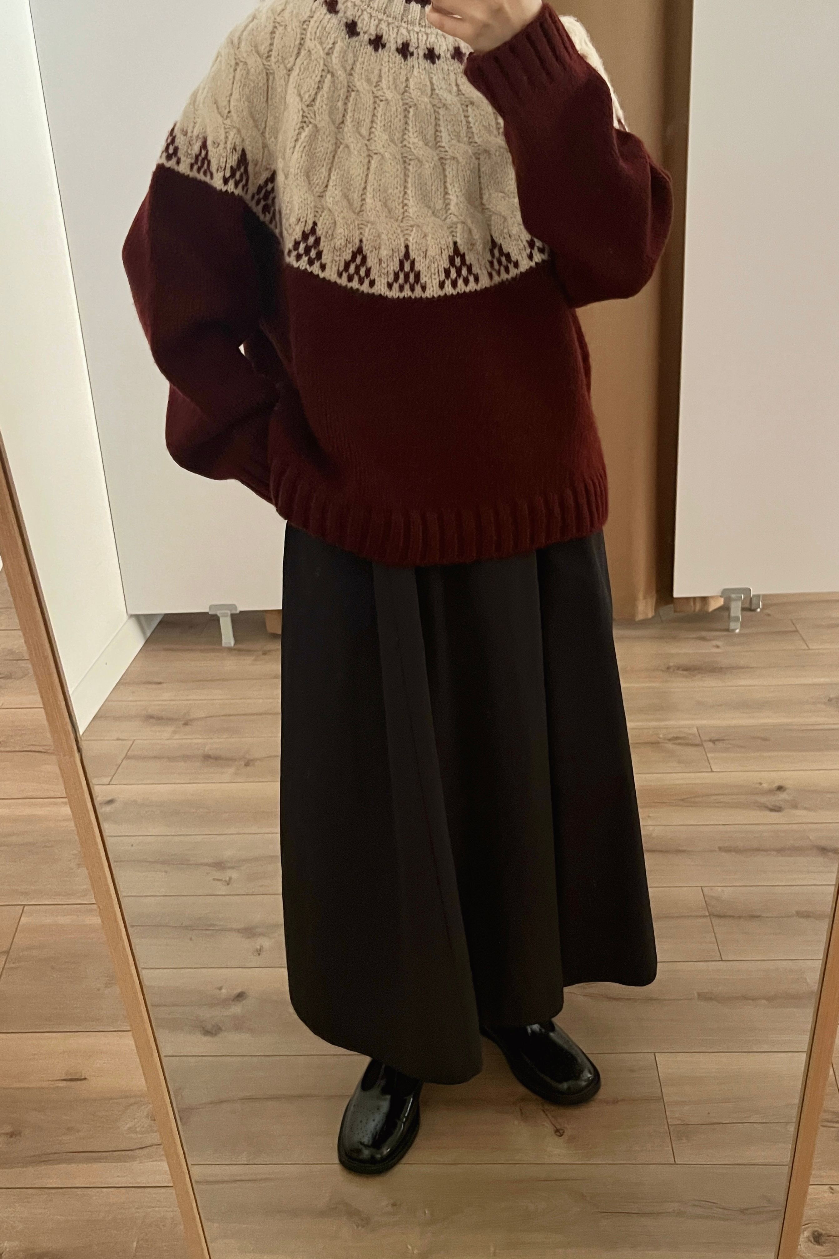 Yumuşak pamuklu etek  - black
