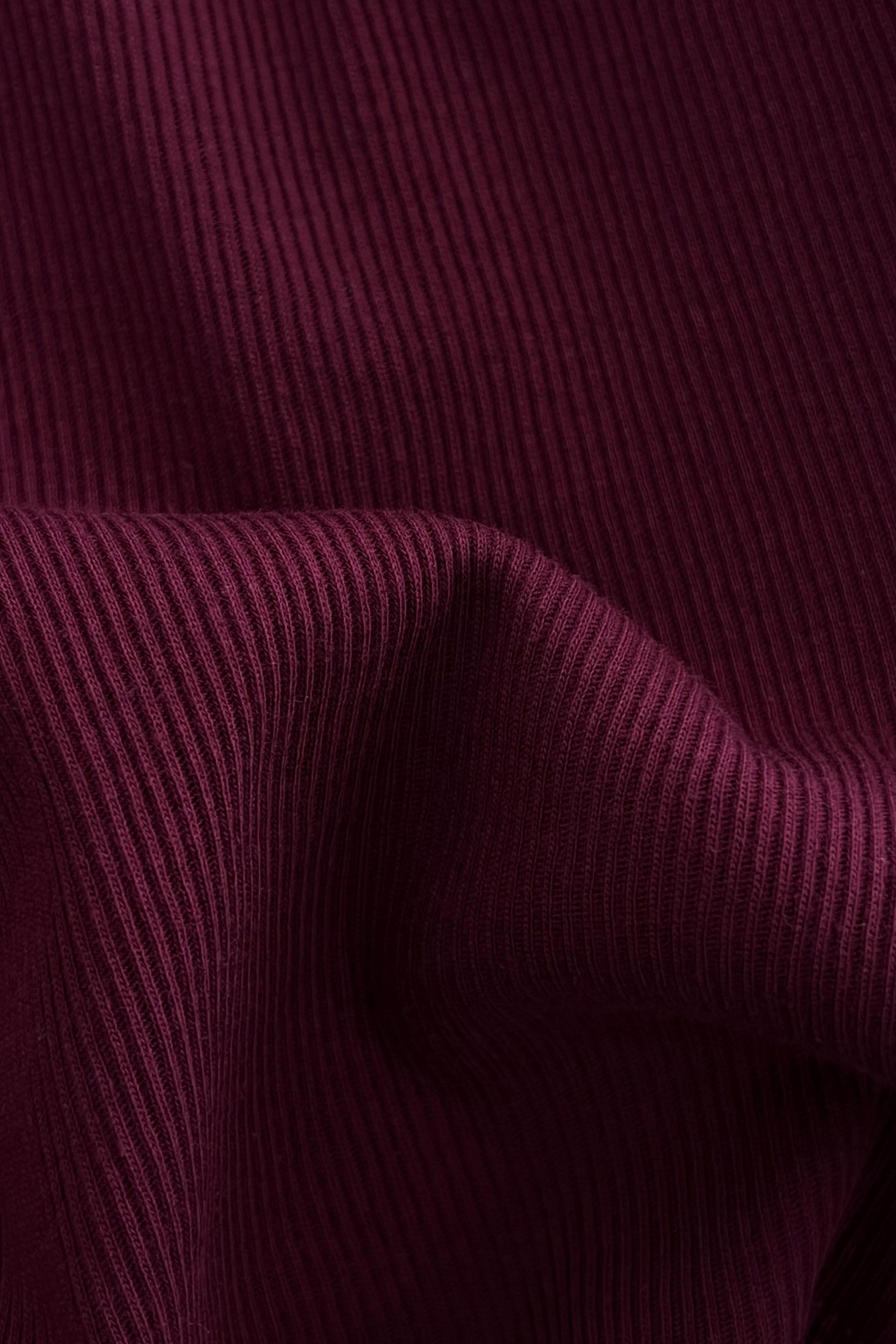 Düğme detaylı ribanalı t–shirt 