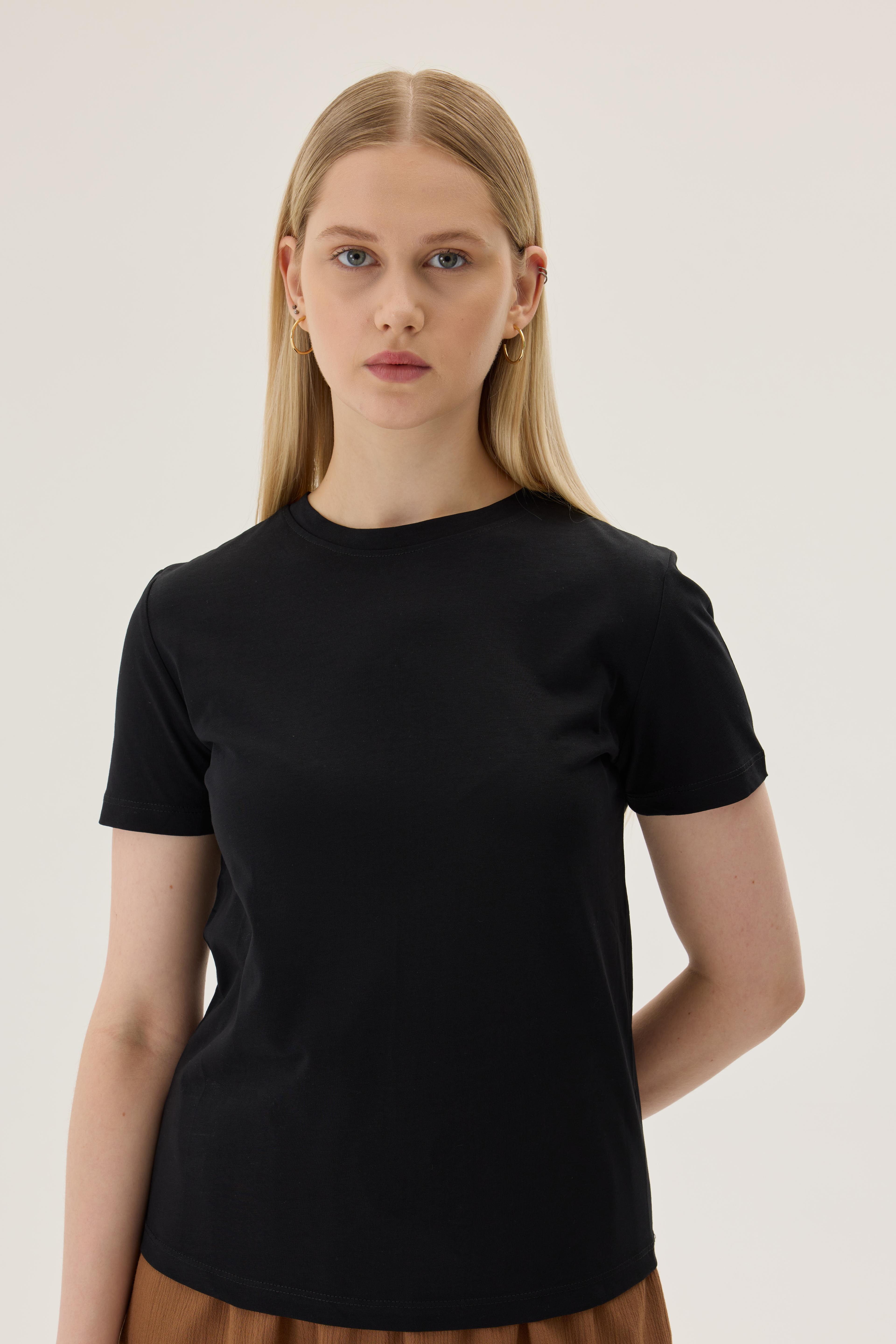 Basic Crew Neck T-shirt - black