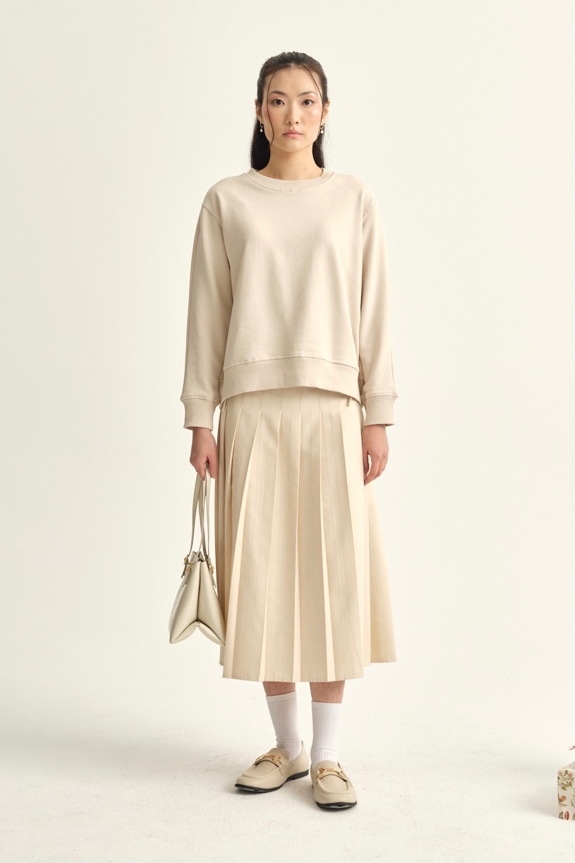 Basic sweatshirt  - beige