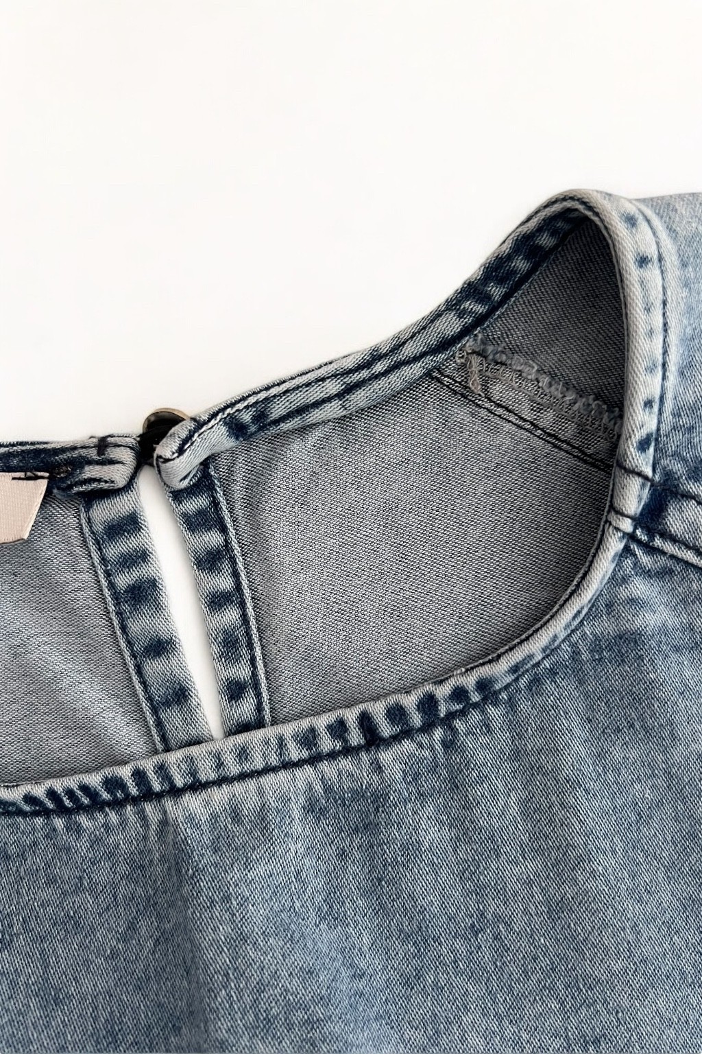İnce denim elbise 