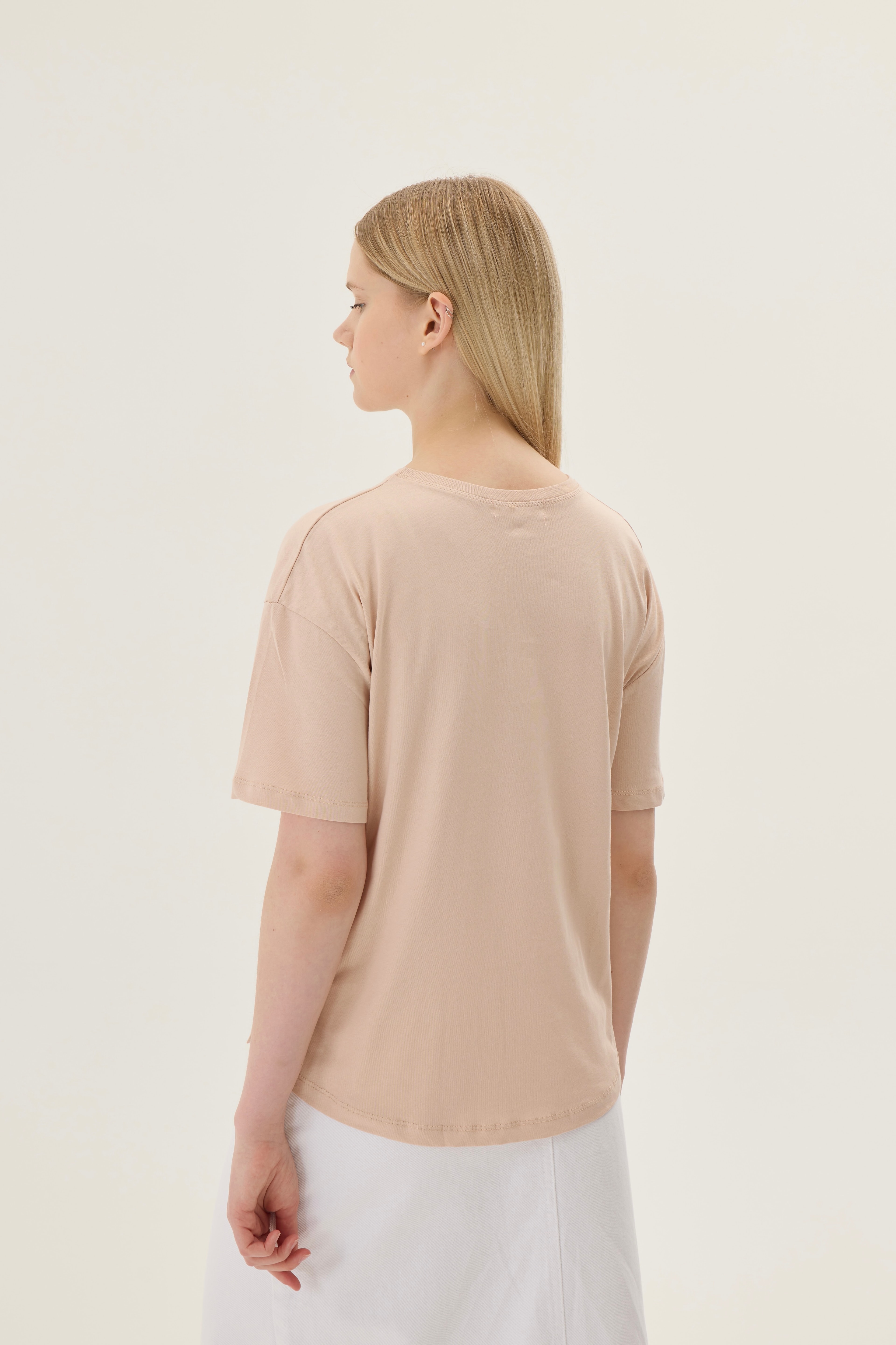 Basic Crew Neck T-shirt - pale dogwood