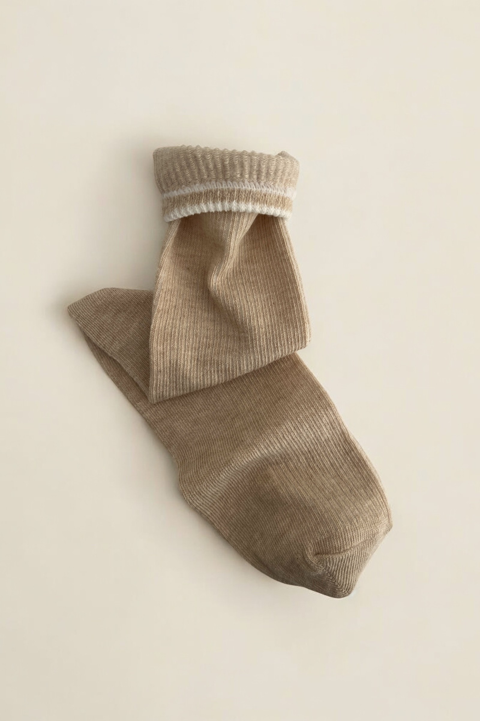 %100 pamuk çorap - brown beige