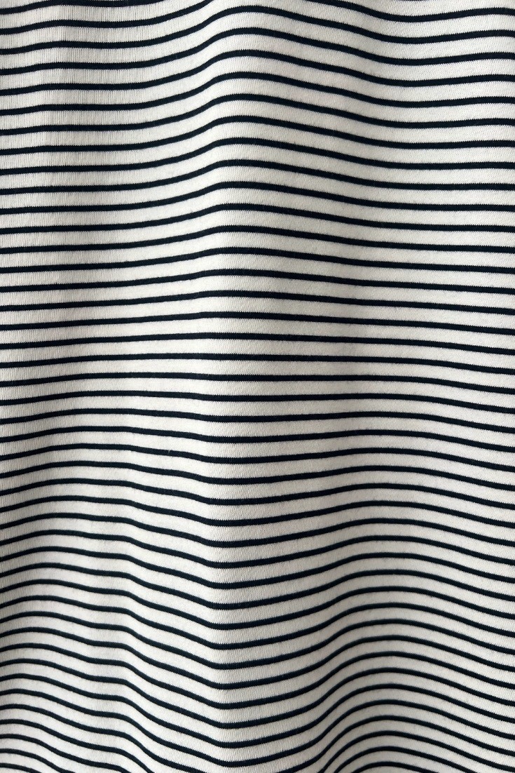 Pamuklu Çizgili T–shirt - white striped