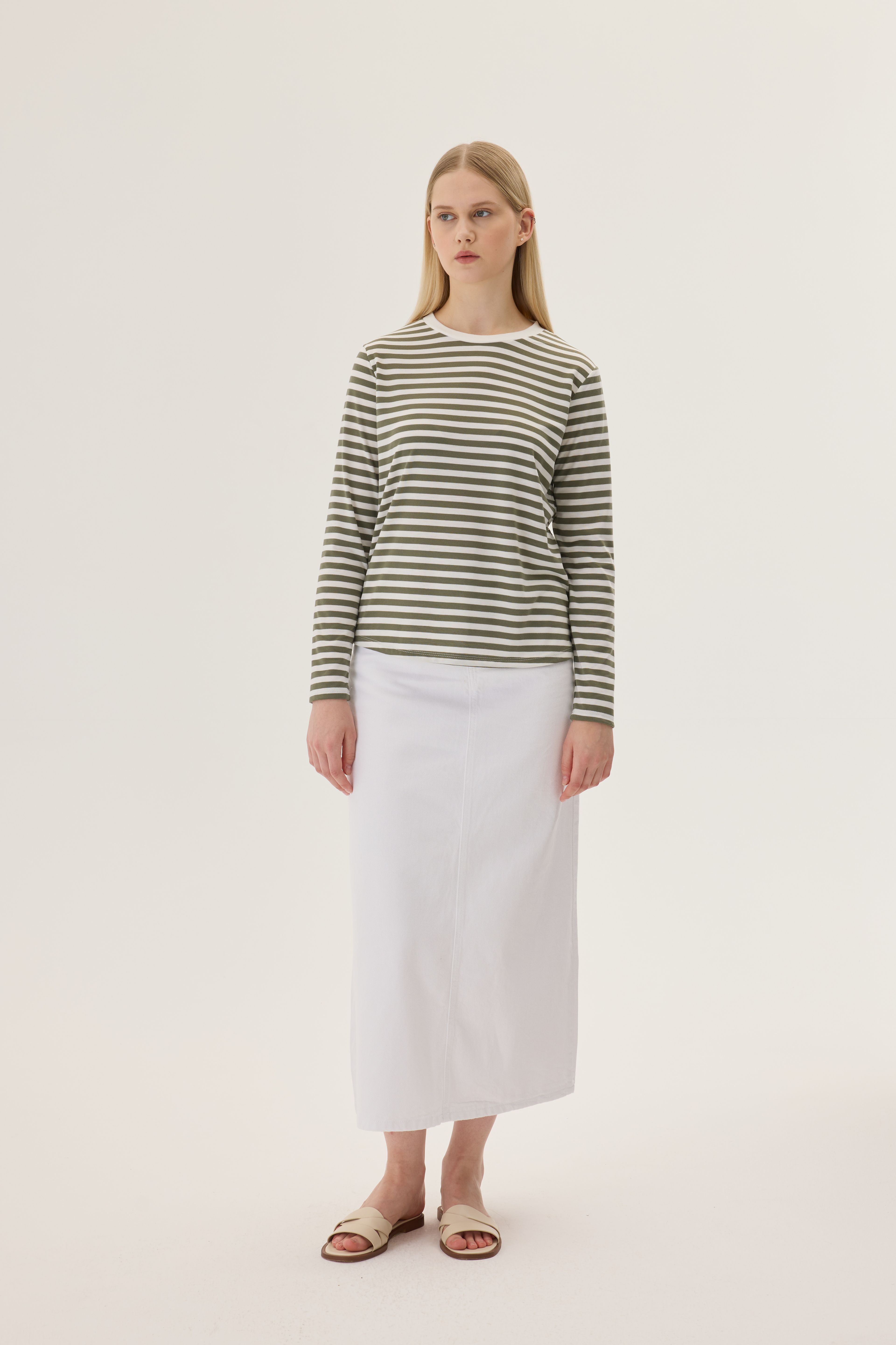 Striped Basic Long Sleeve T-shirt