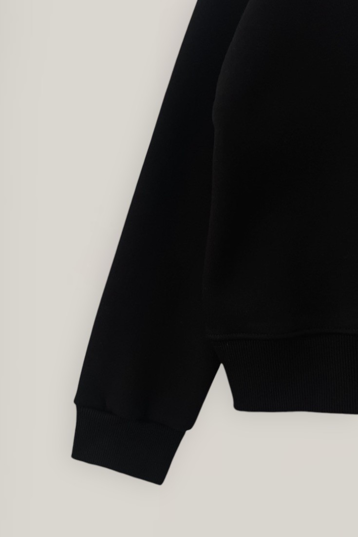 Pamuklu Sweatshirt - black