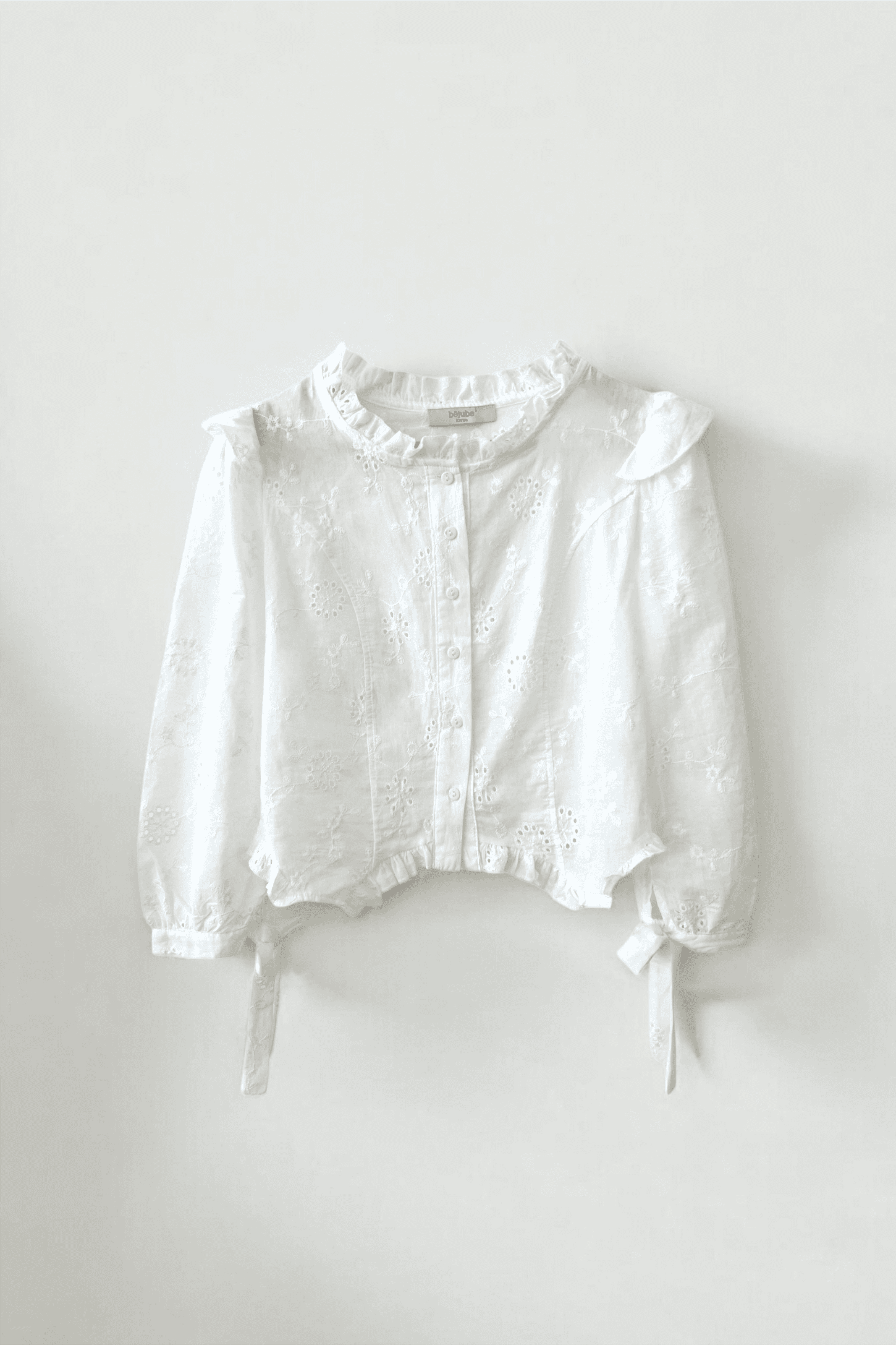 Fırfırlı romantik gömlek - pure white