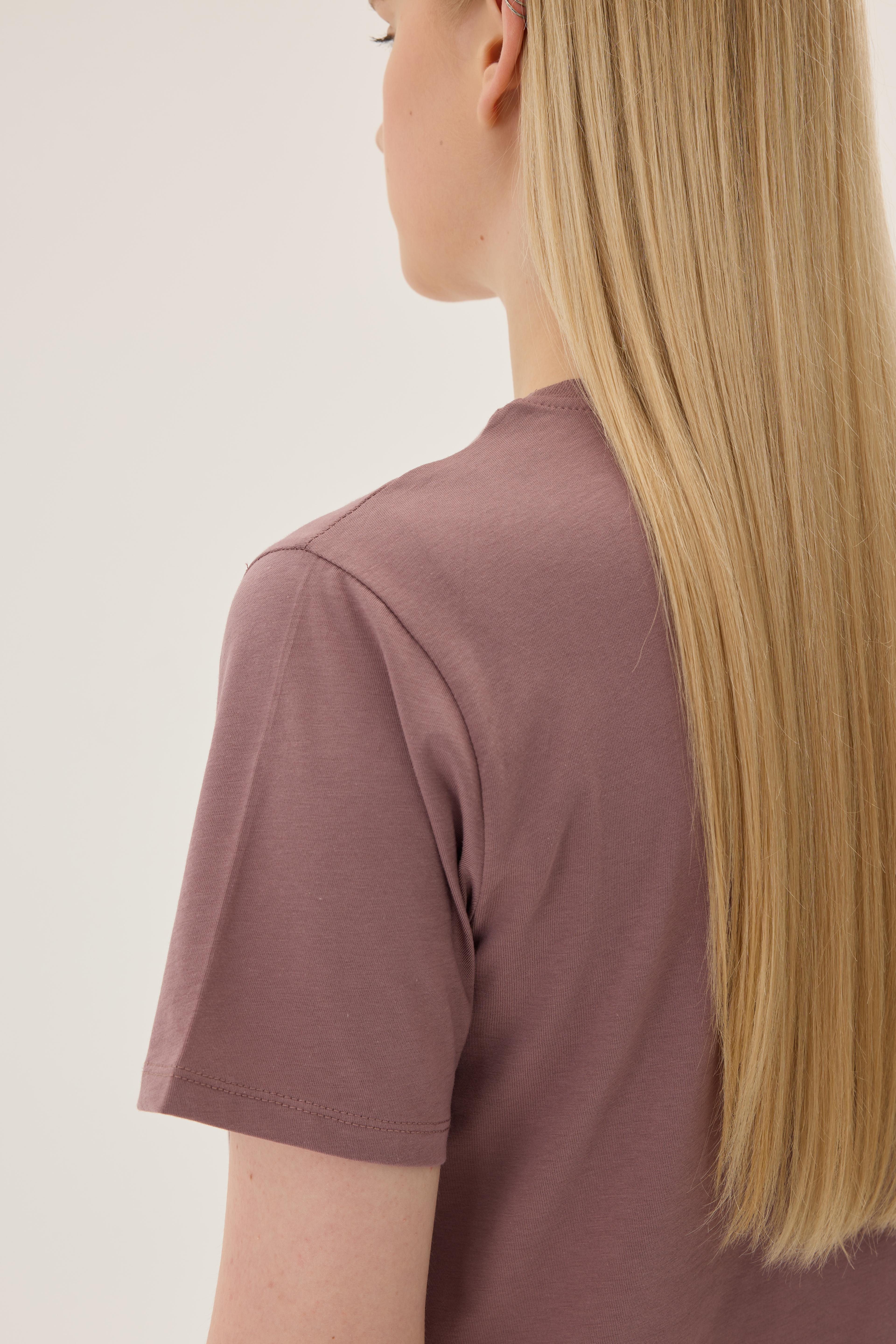 Basic Bisiklet Yaka T-shirt - deep taupe