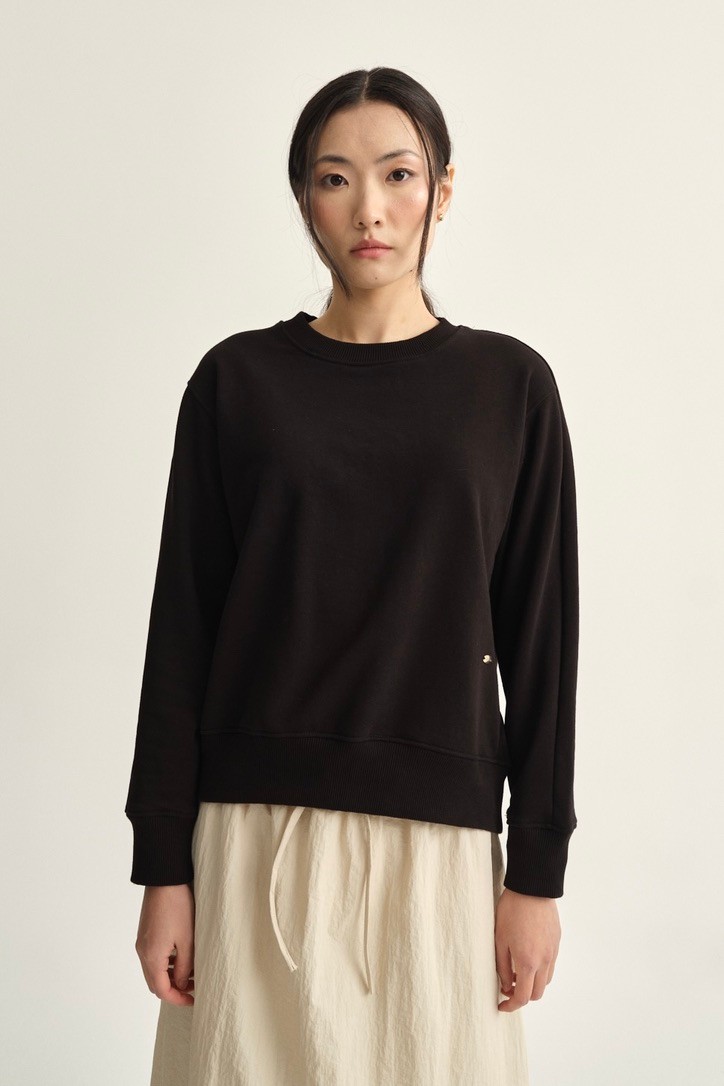 Basic sweatshirt  - black