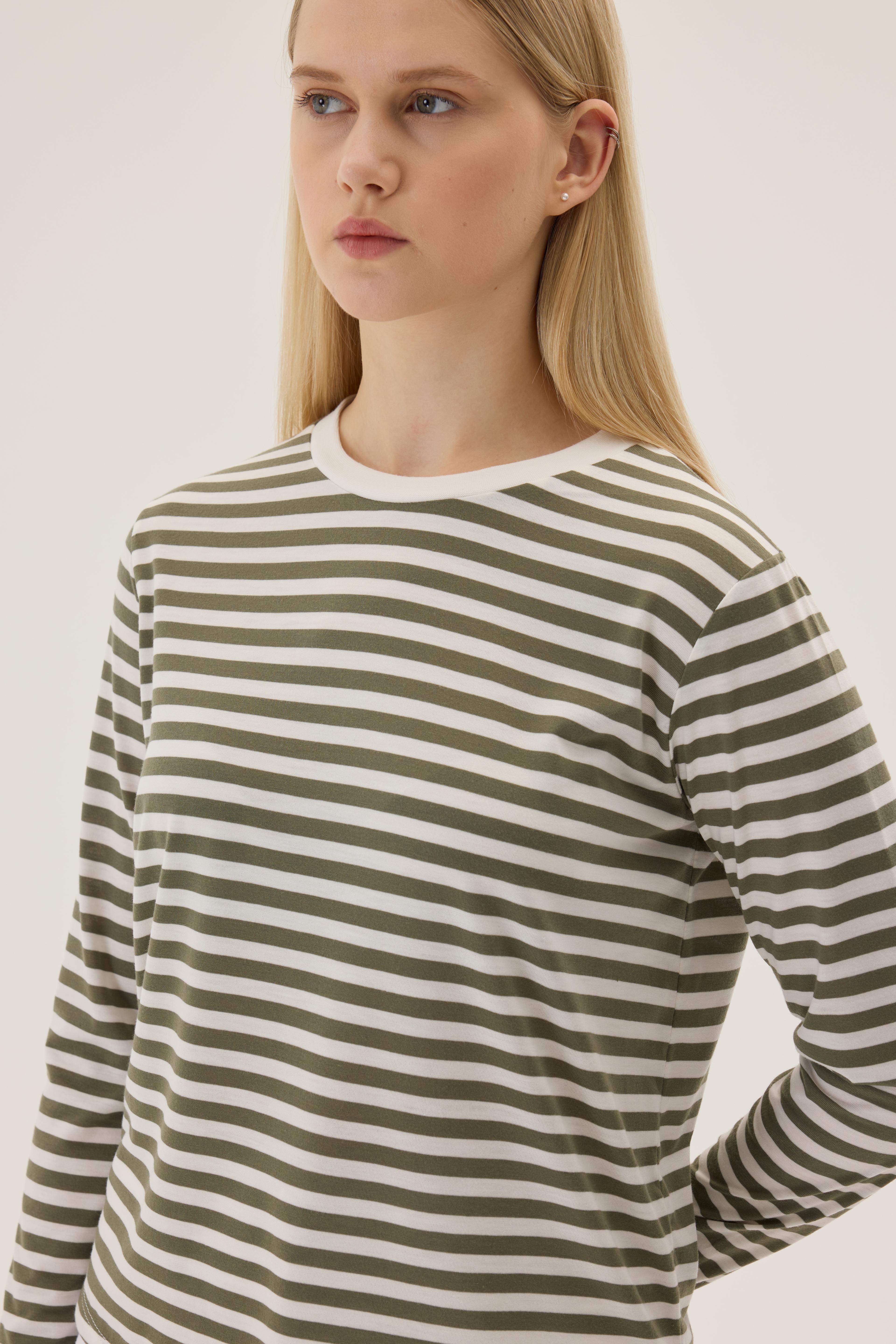 Striped Basic Long Sleeve T-shirt