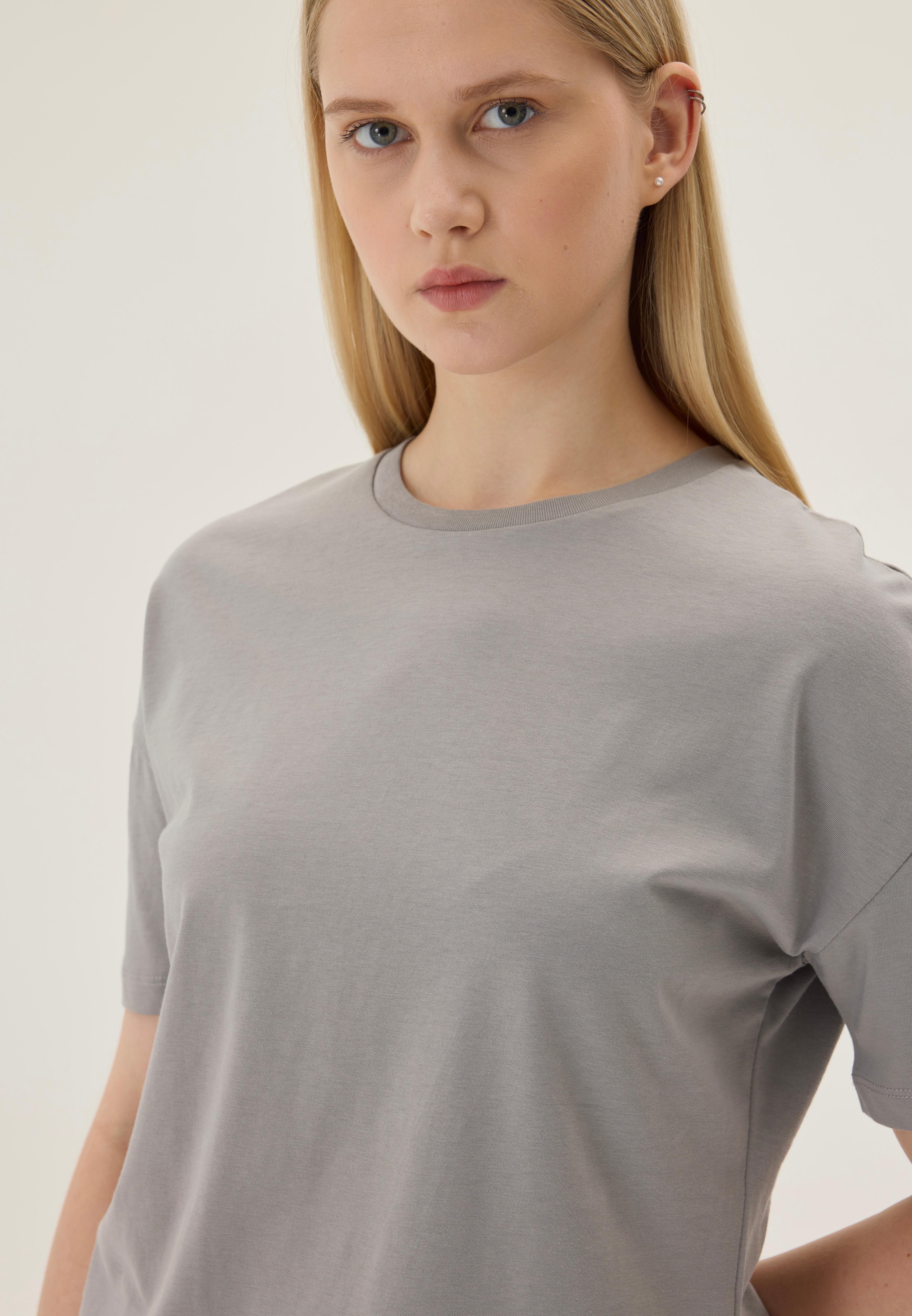 Basic Crew Neck T-shirt - gray