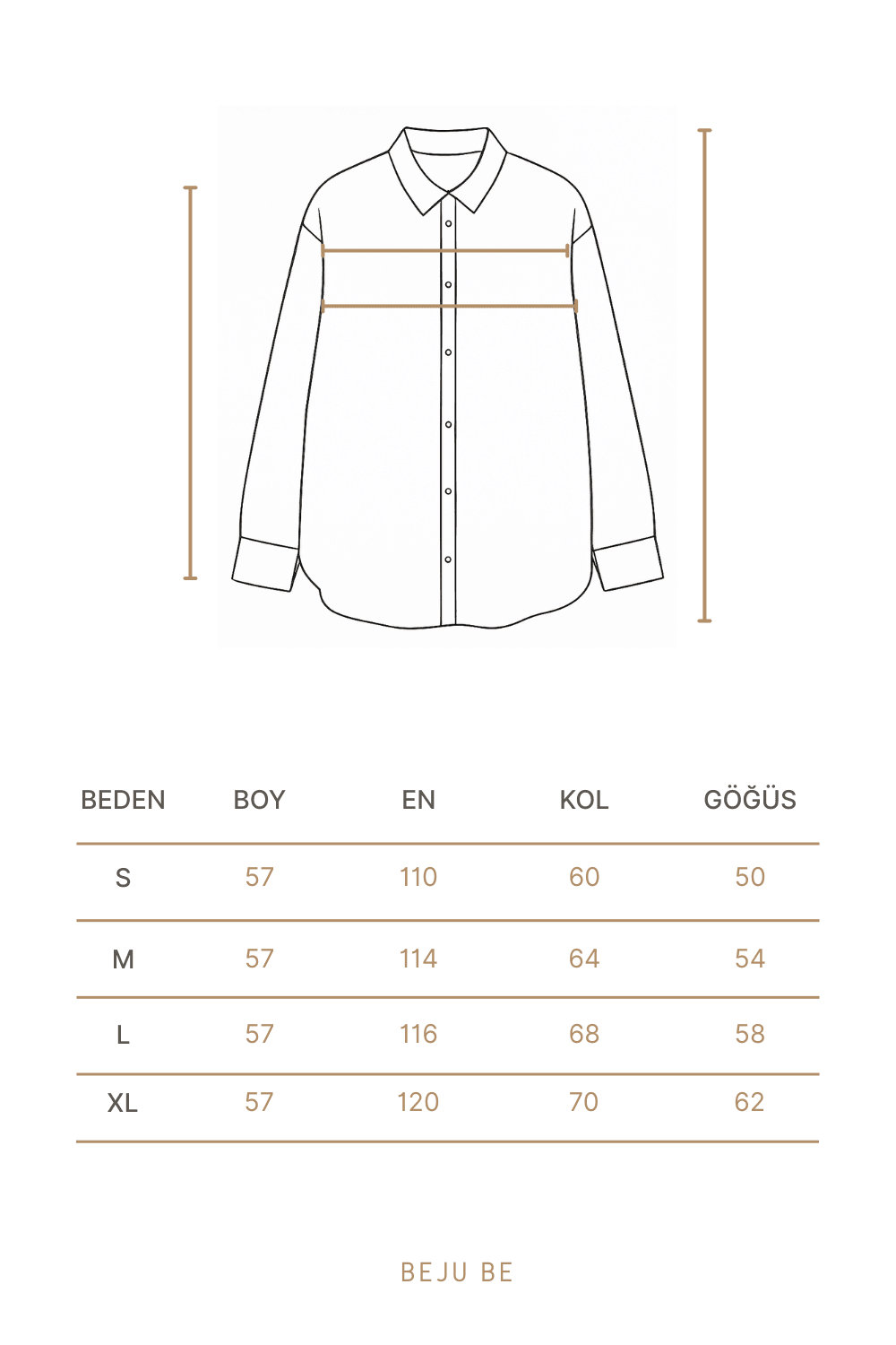 Kolu kurdele detaylı gömlek - beige