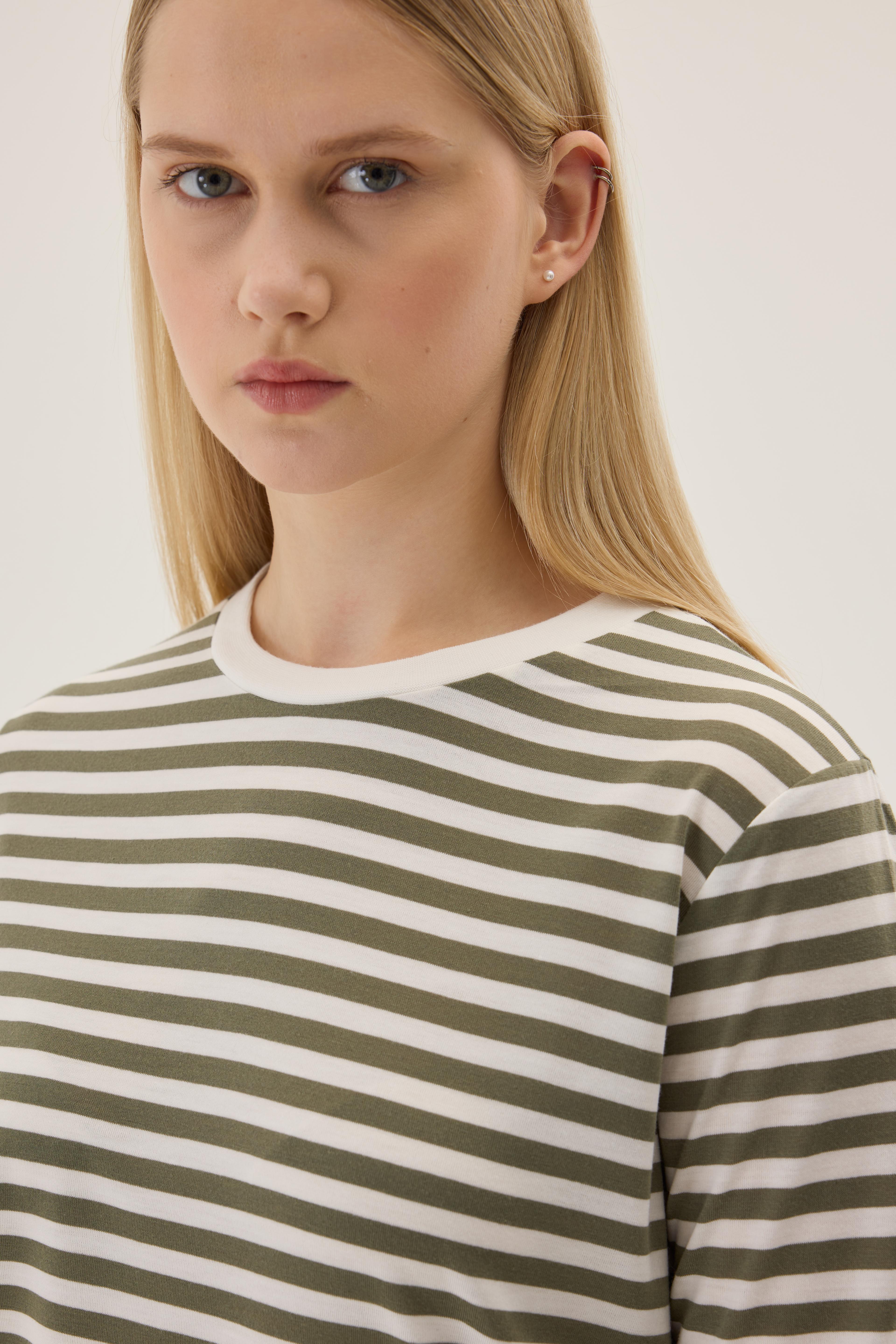 Striped Basic Long Sleeve T-shirt