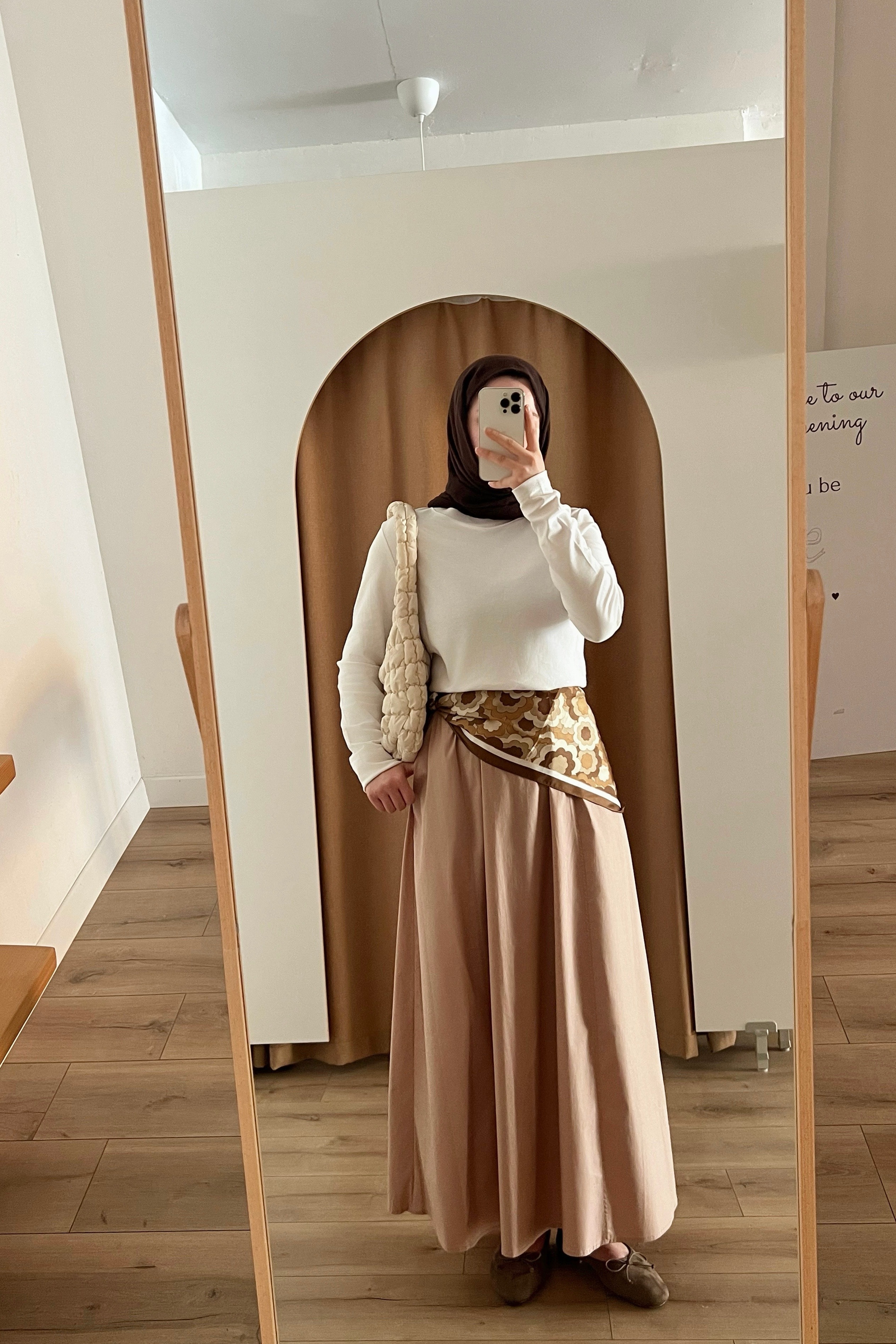 Parçalı Poplin Etek  - brandy rose