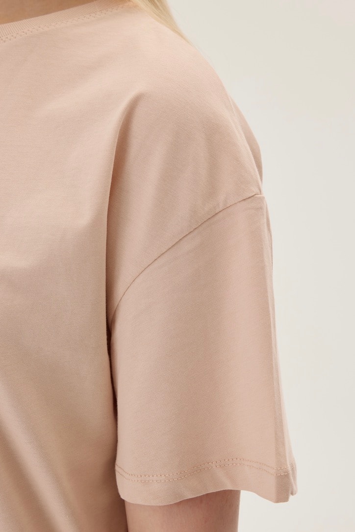 Basic Crew Neck T-shirt - pale dogwood