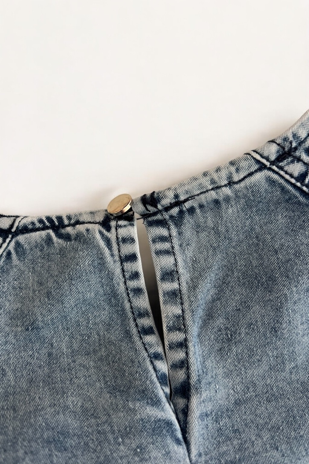 İnce denim elbise 
