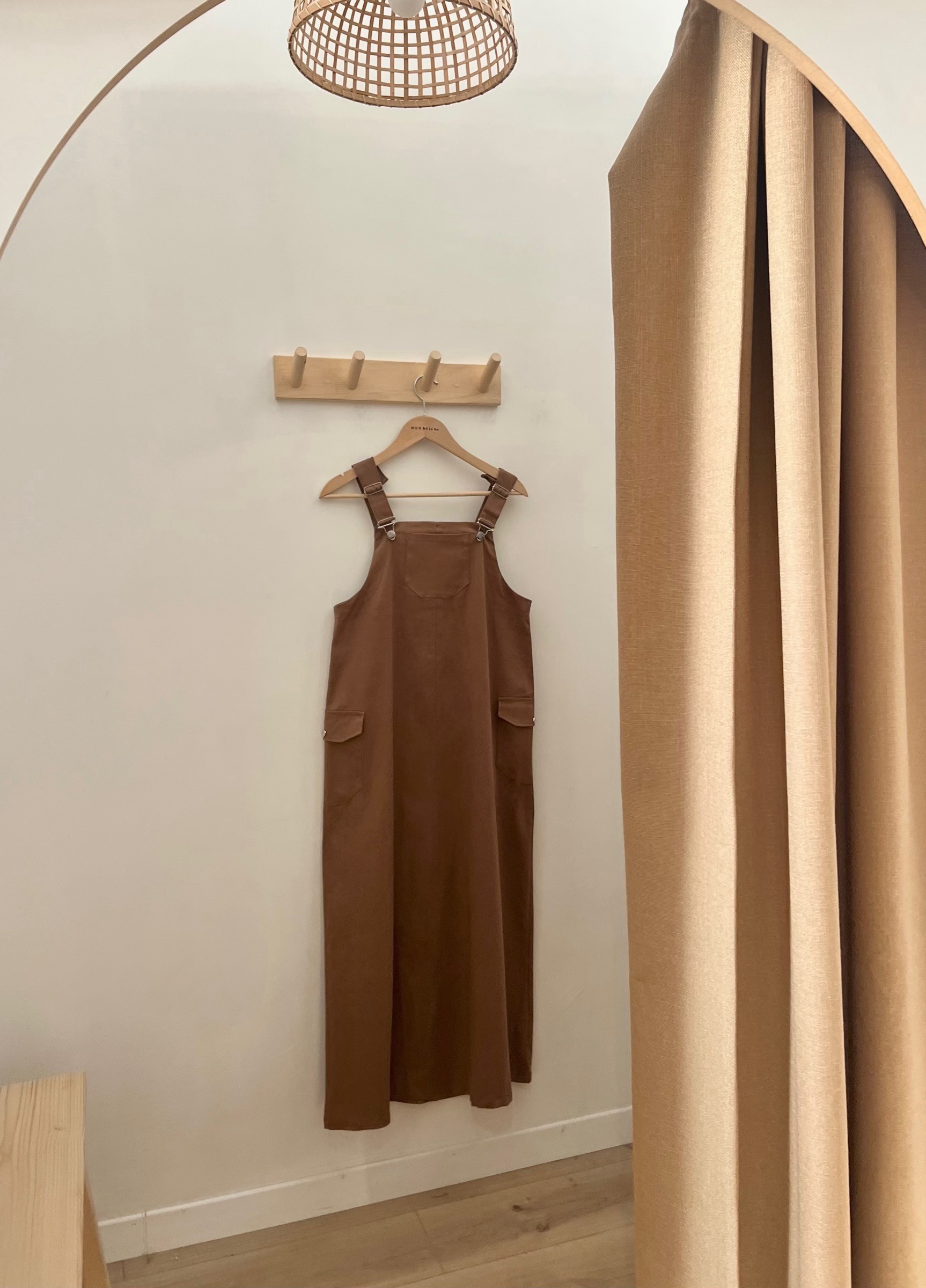 Gabardin salopet  - brown