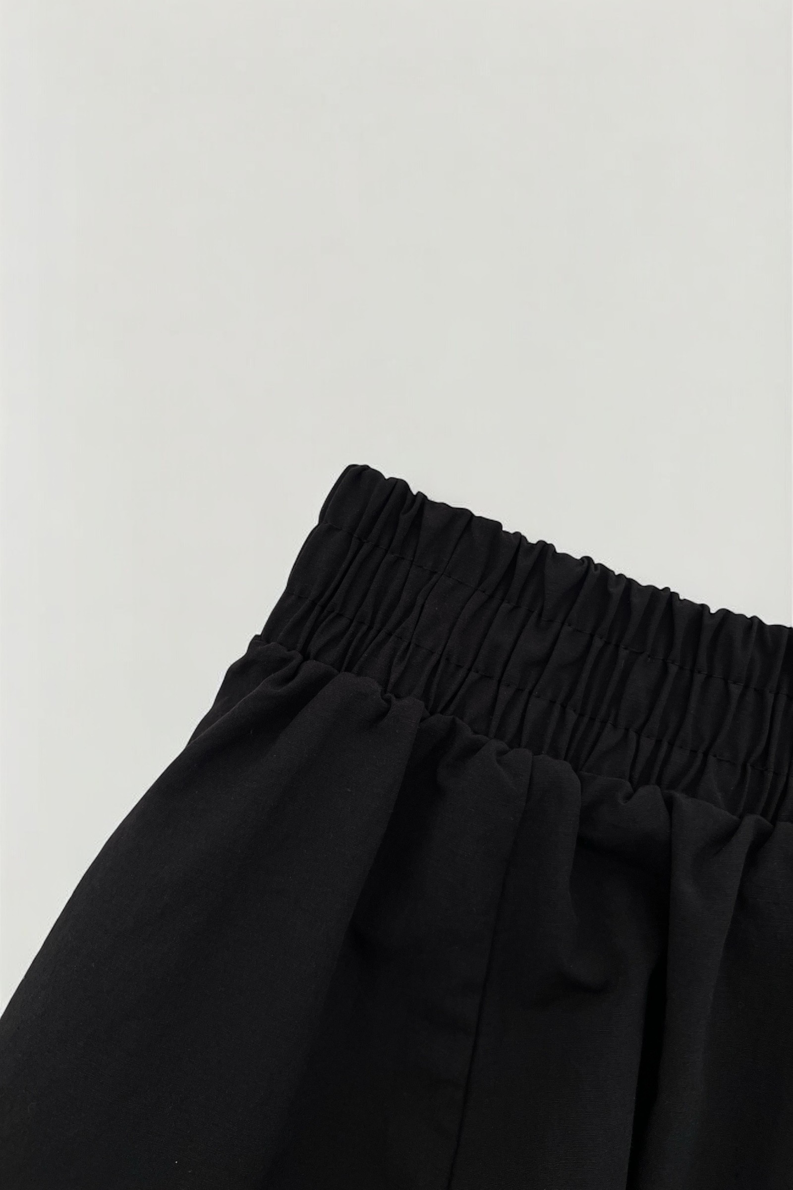 Yumuşak pamuklu etek  - black