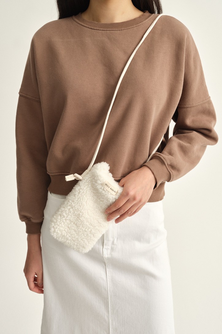 Sweatshirt - natural brown