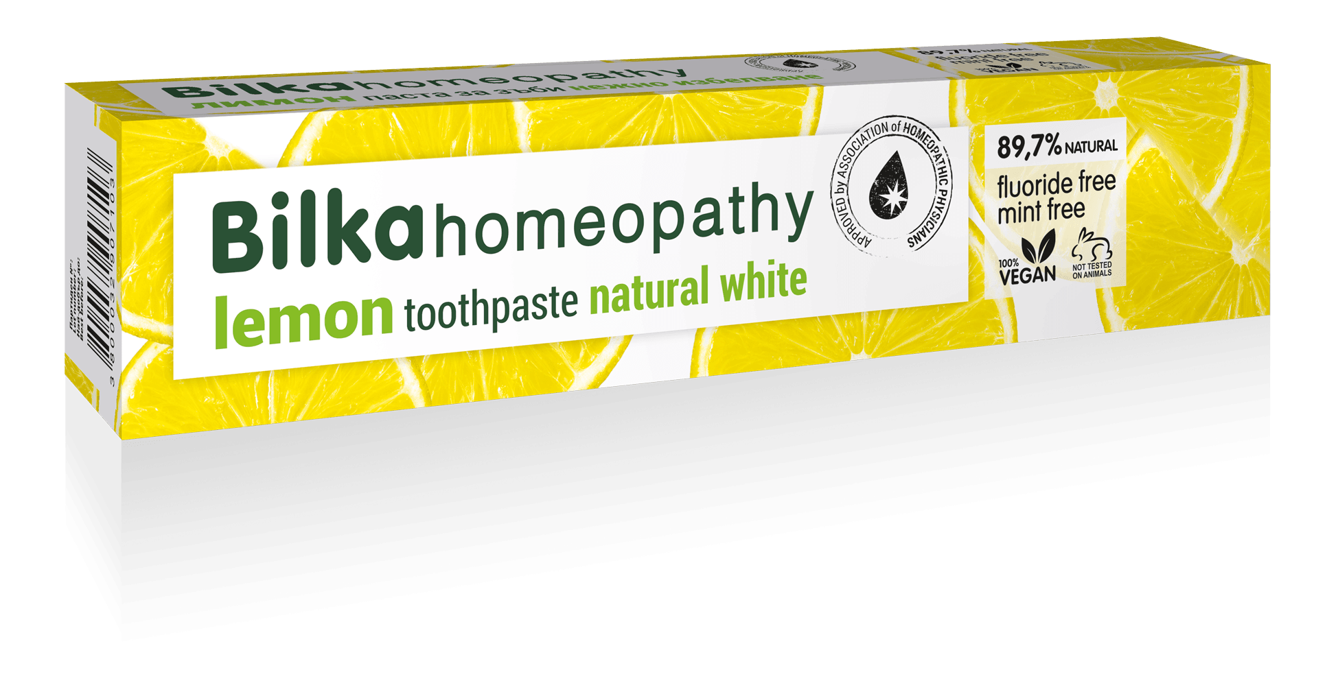 Homeopati Diş Macunu Natural White LİMONLU