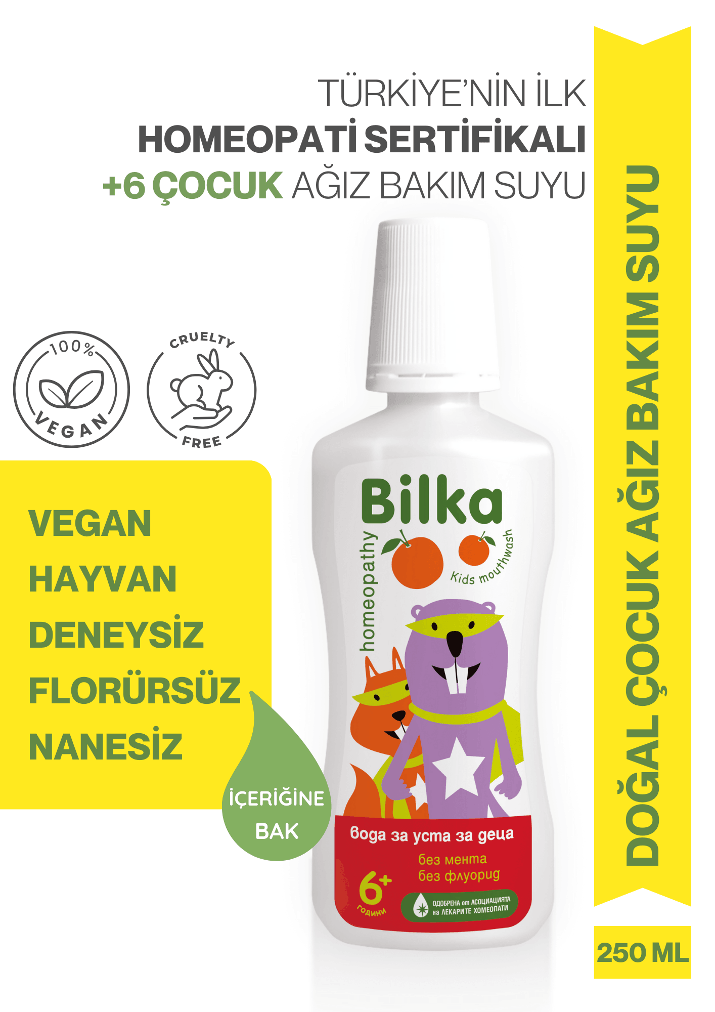 Homeopati Çocuk Ağız Bakım Suyu +6