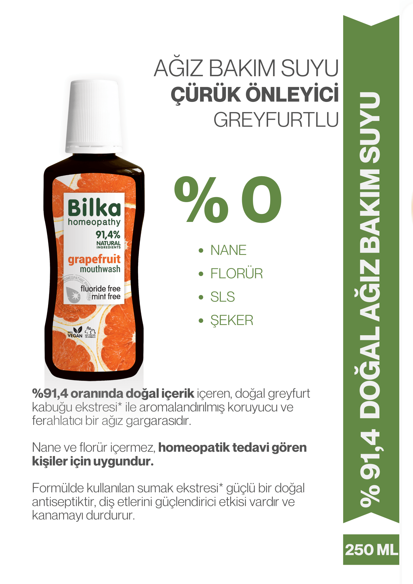 Homeopati Ağız Bakım Suyu - GREYFURT