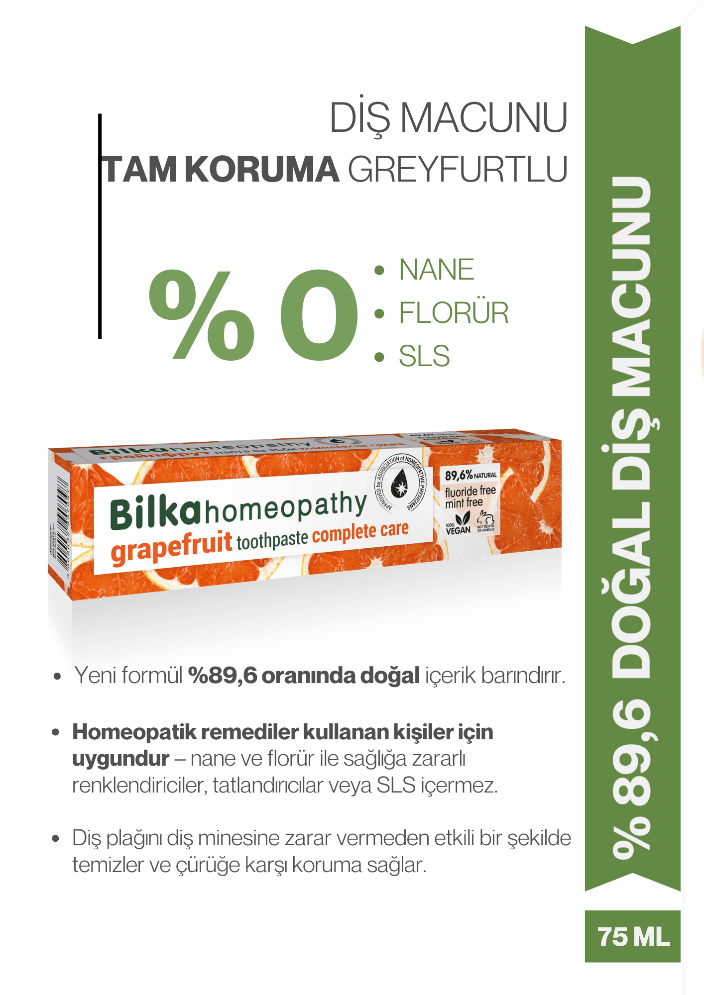 Homeopati Diş Macunu Complete Care GREYFURT