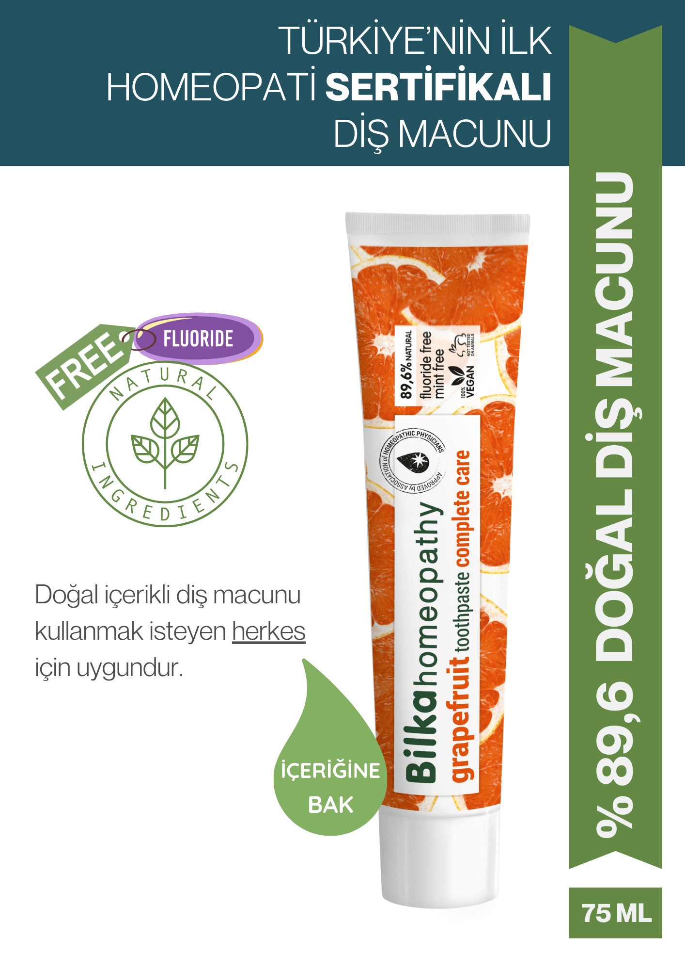Homeopati Diş Macunu Complete Care GREYFURT