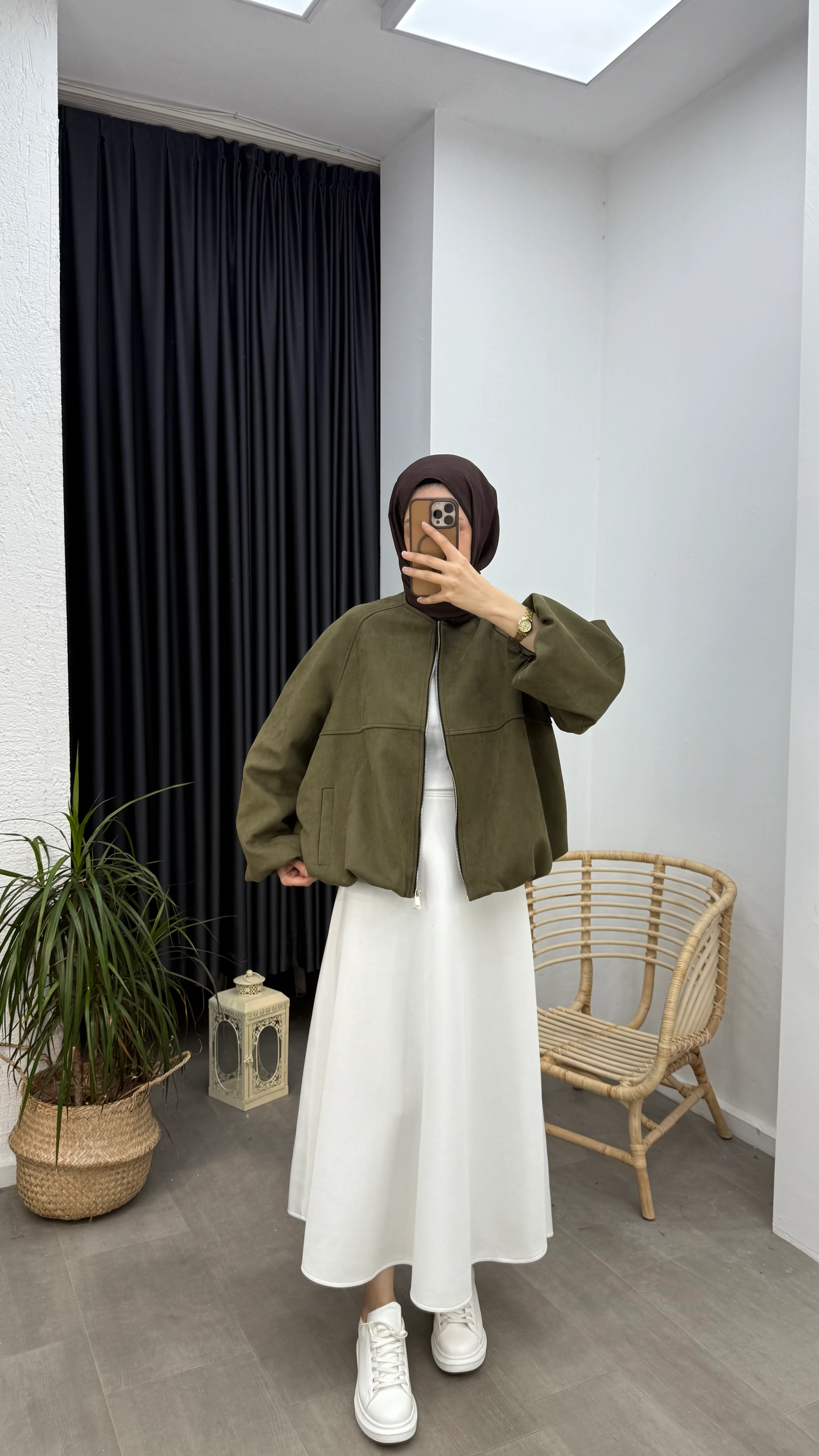 ZR Model Süet Bomber Ceket