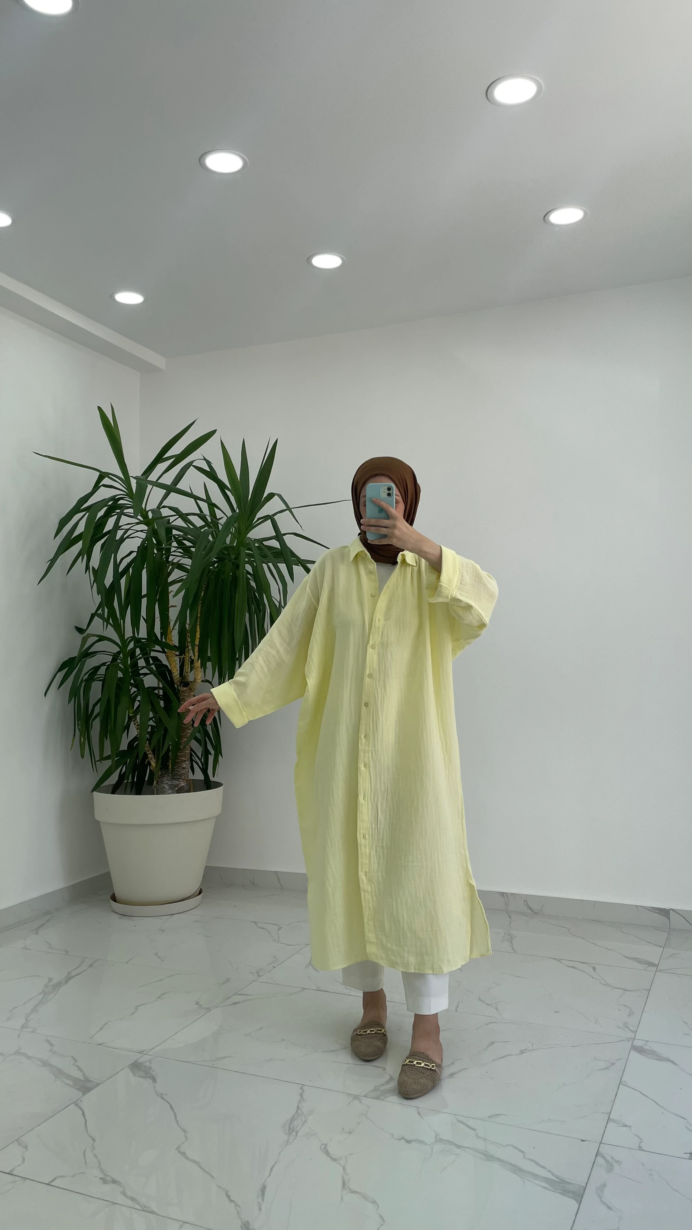 Tina Müslin Gömlek Elbise