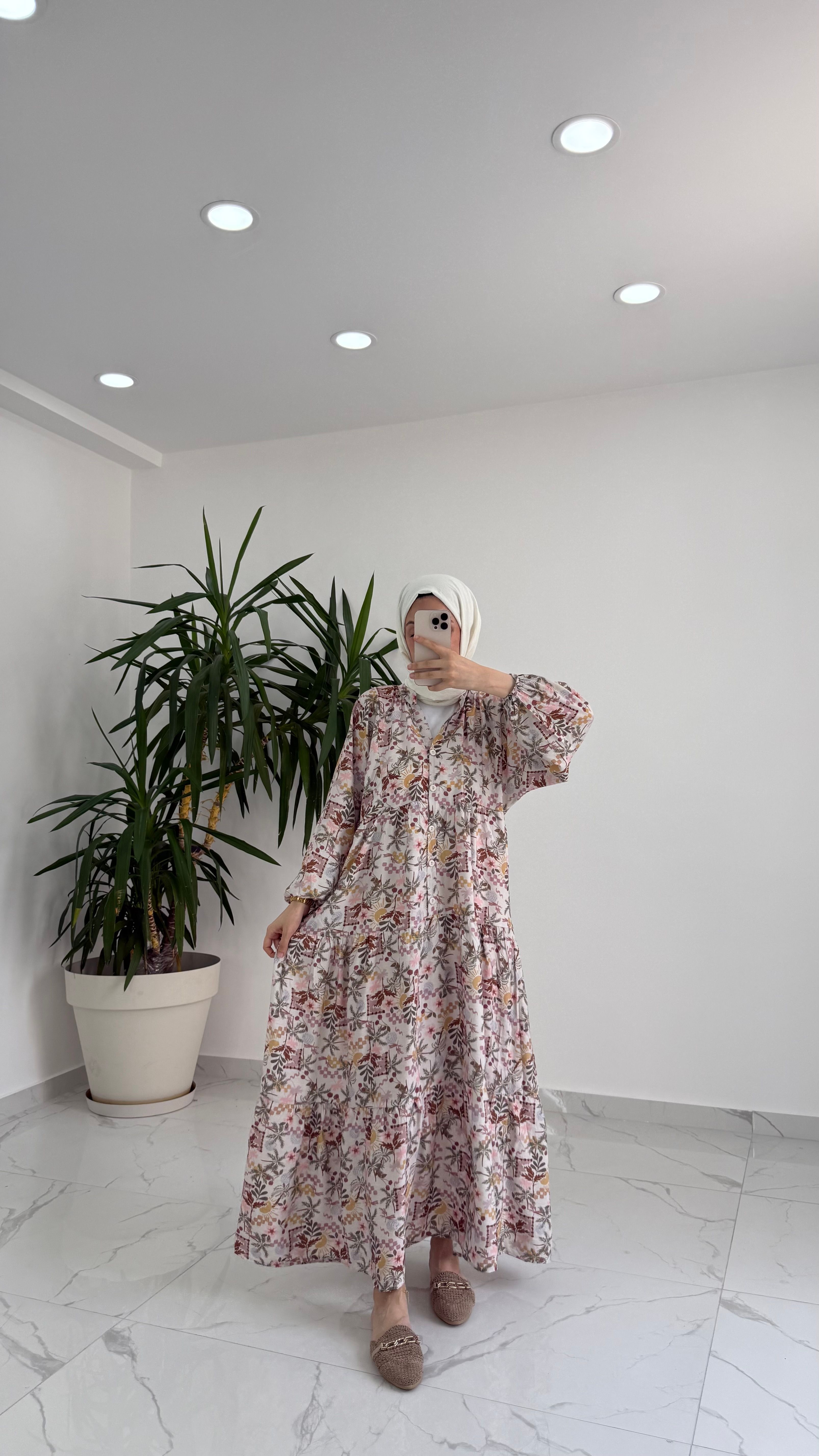Harmony Çiçek Desenli Elbise 