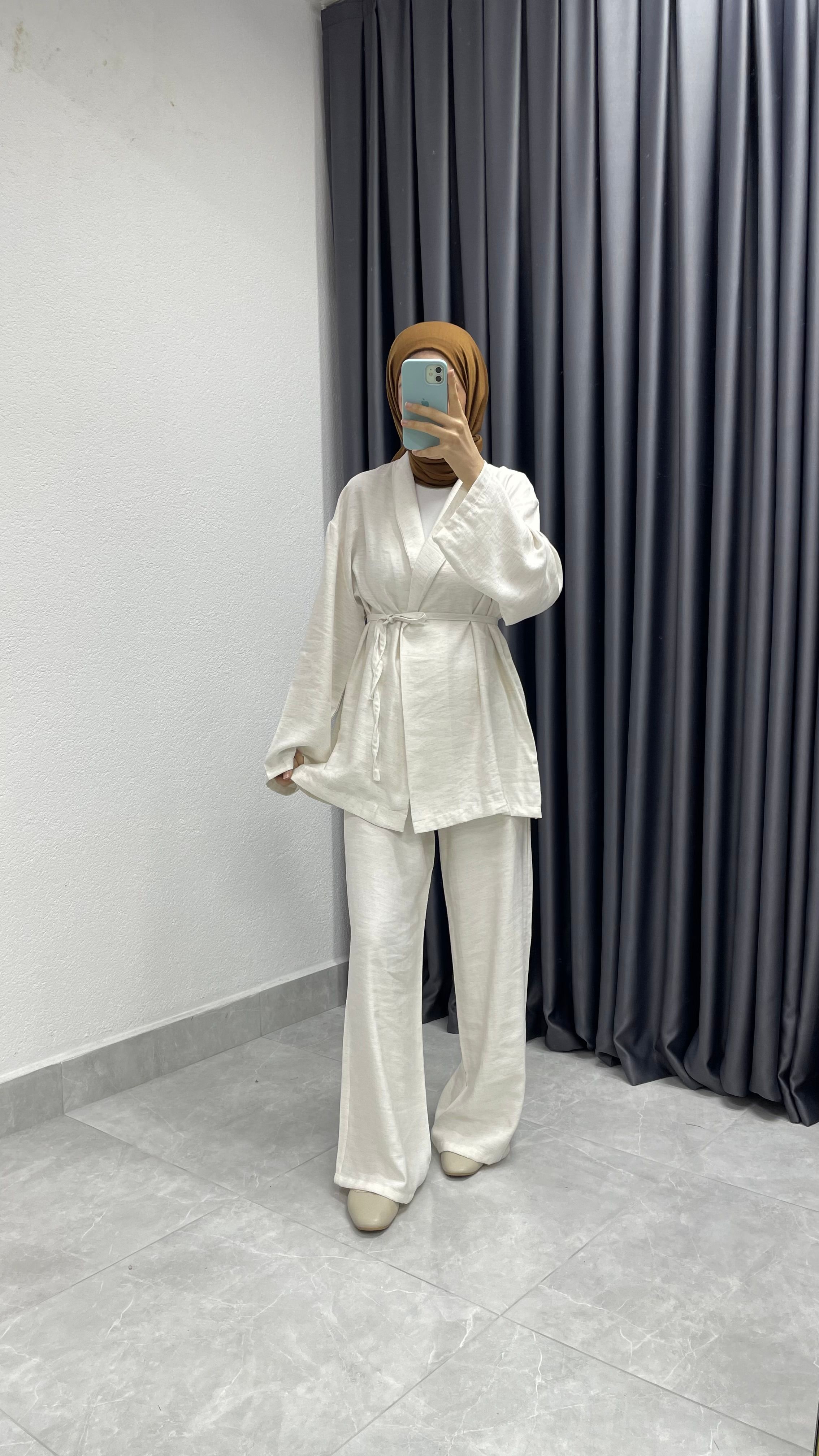 Kimono Pantolon İkili Takım