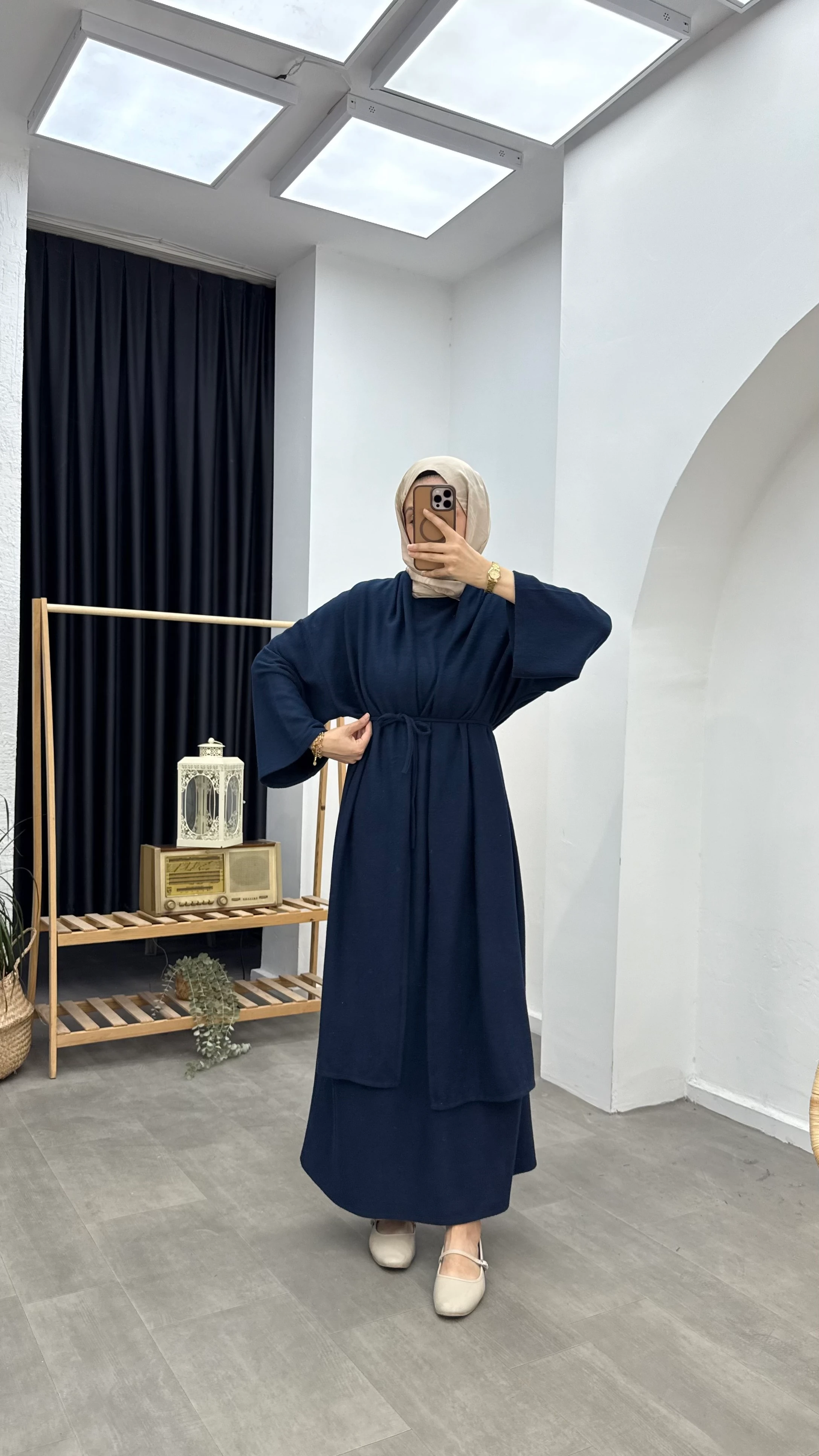 Cely Atkılı Elbise  - Lacivert