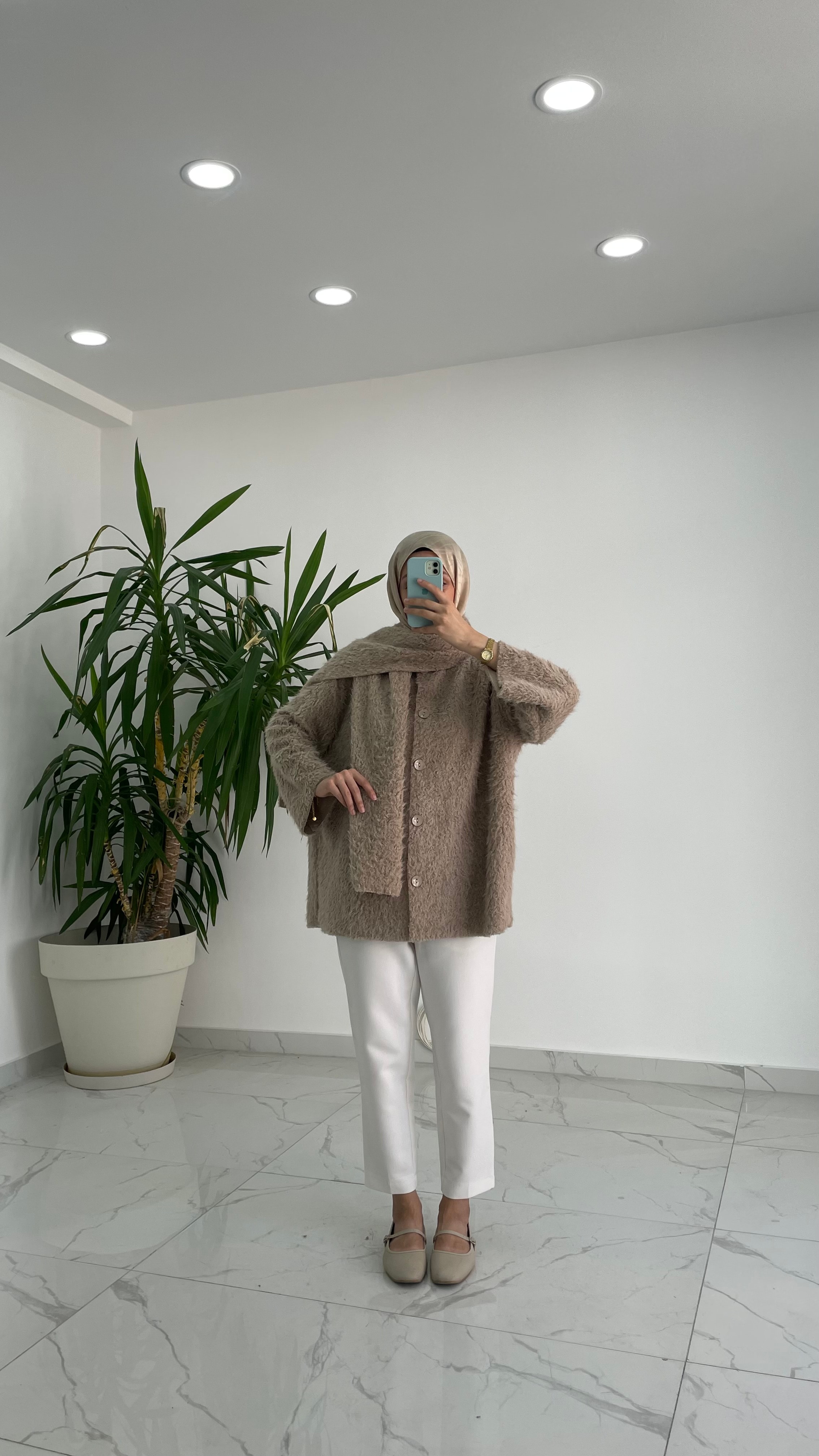 Novel Atkılı Ceket - Bej