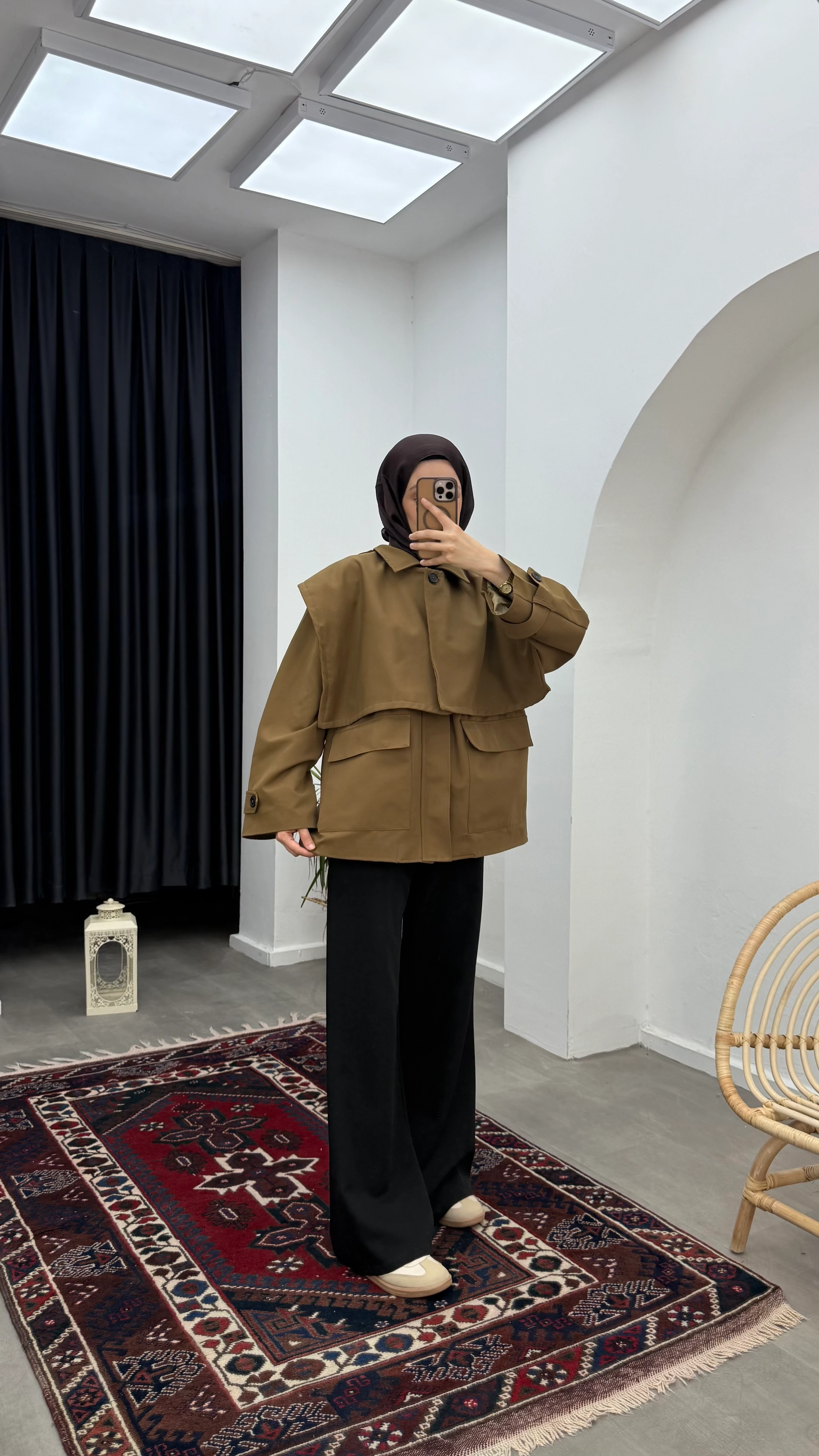 Premium Tasarım Trençkot