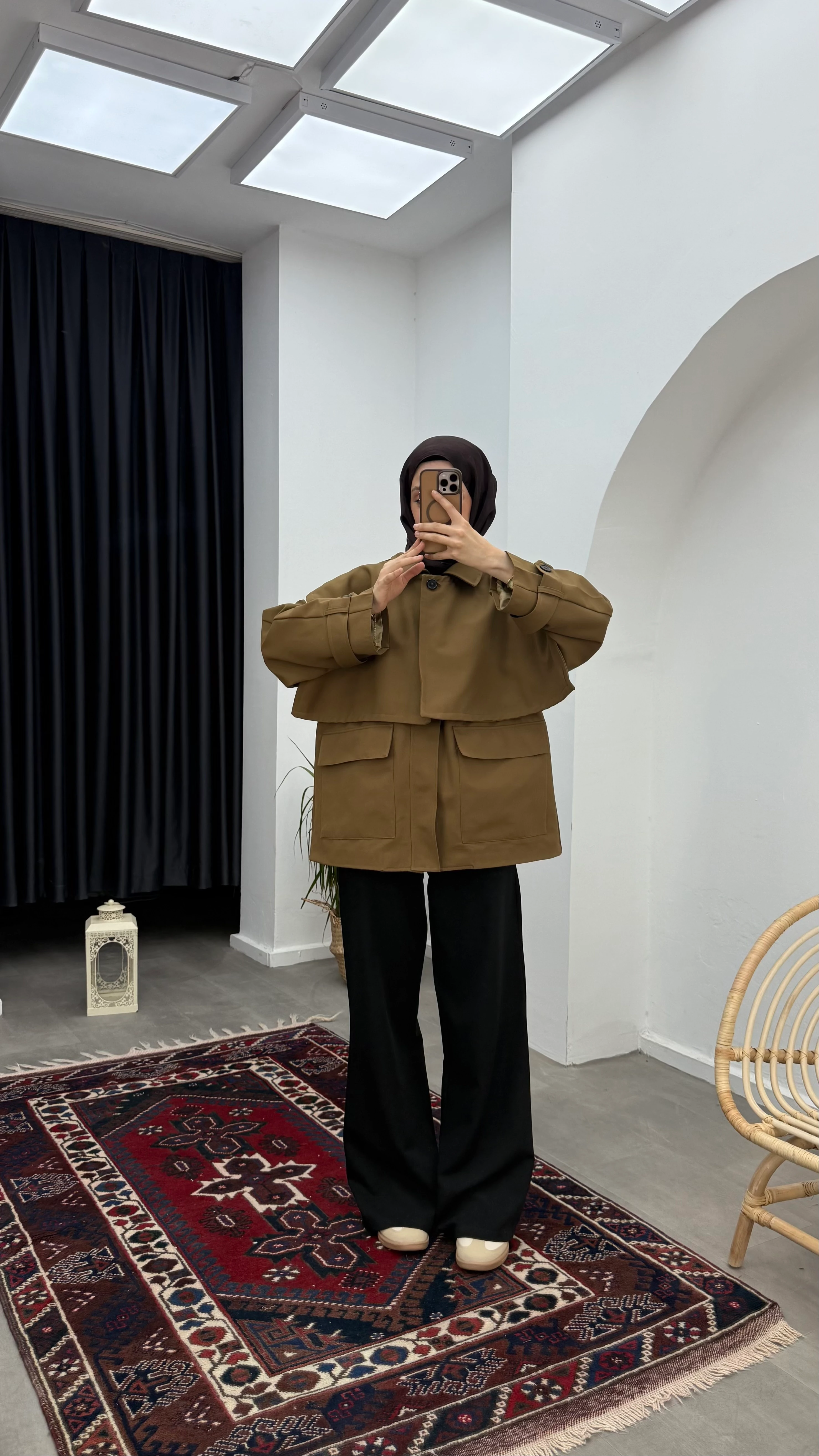 Premium Tasarım Trençkot