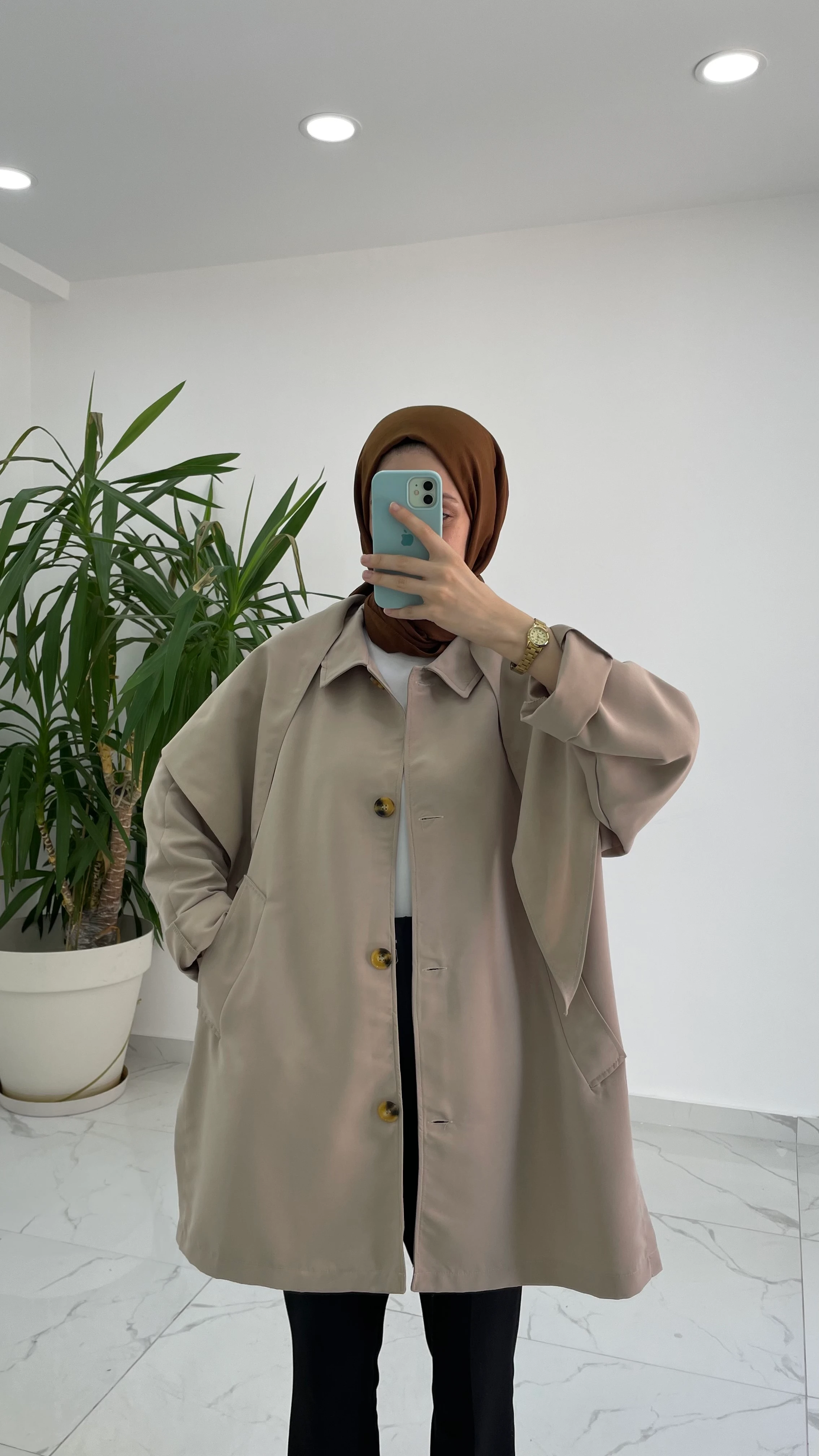 Pelerinli Premium Trençkot 