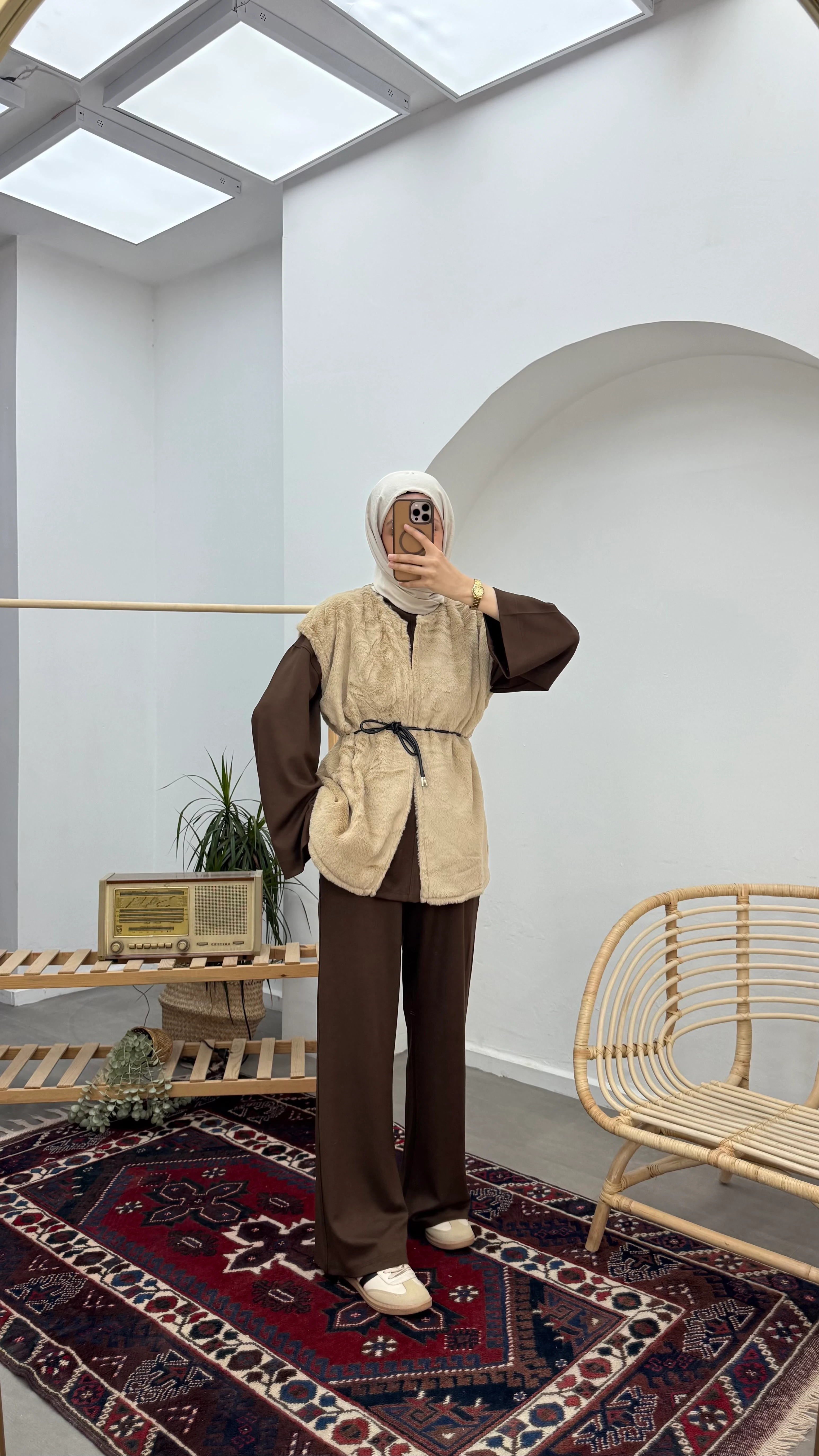 Lina Kemer Detaylı Kürk Yelek