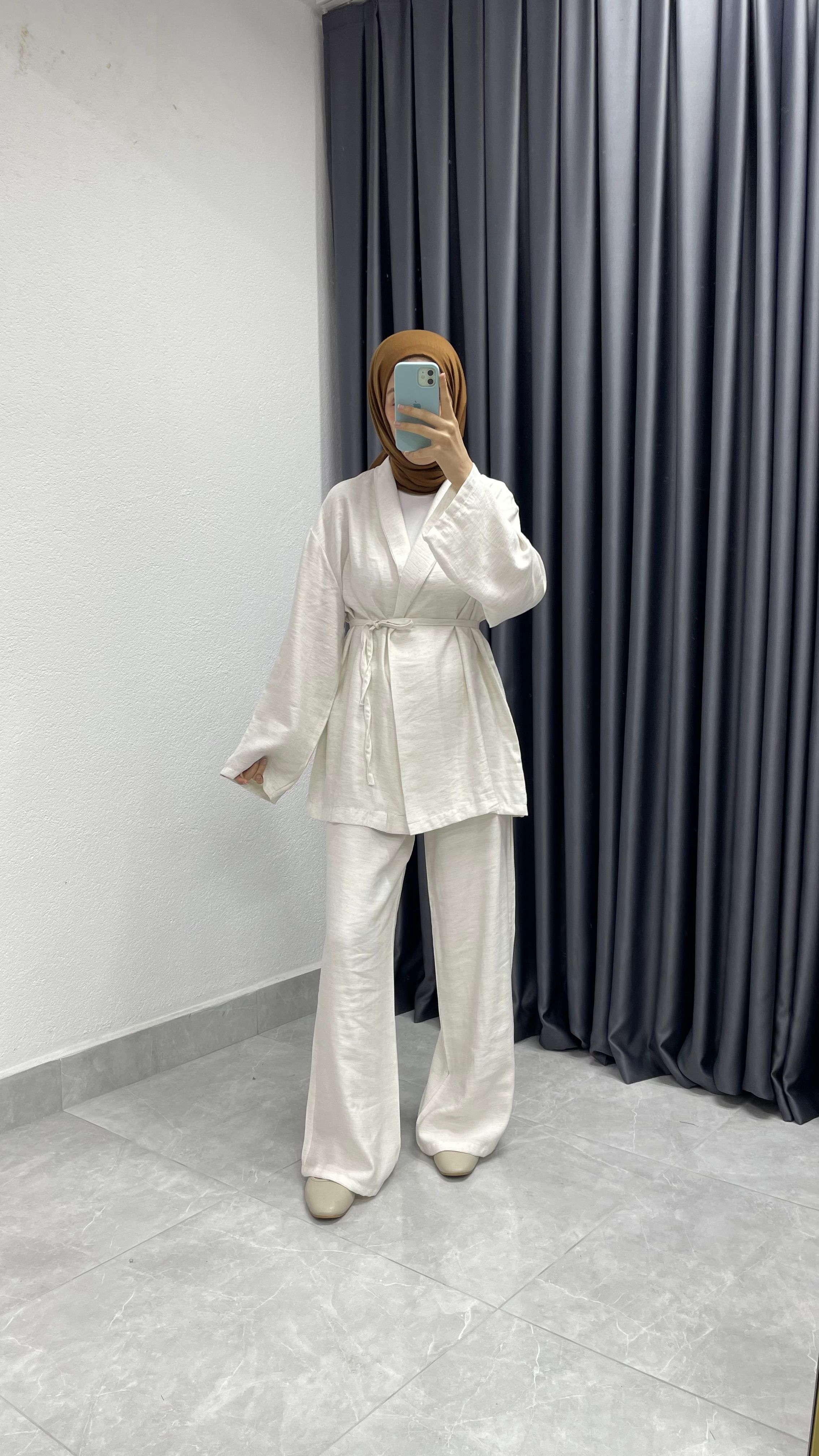 Kimono Pantolon İkili Takım