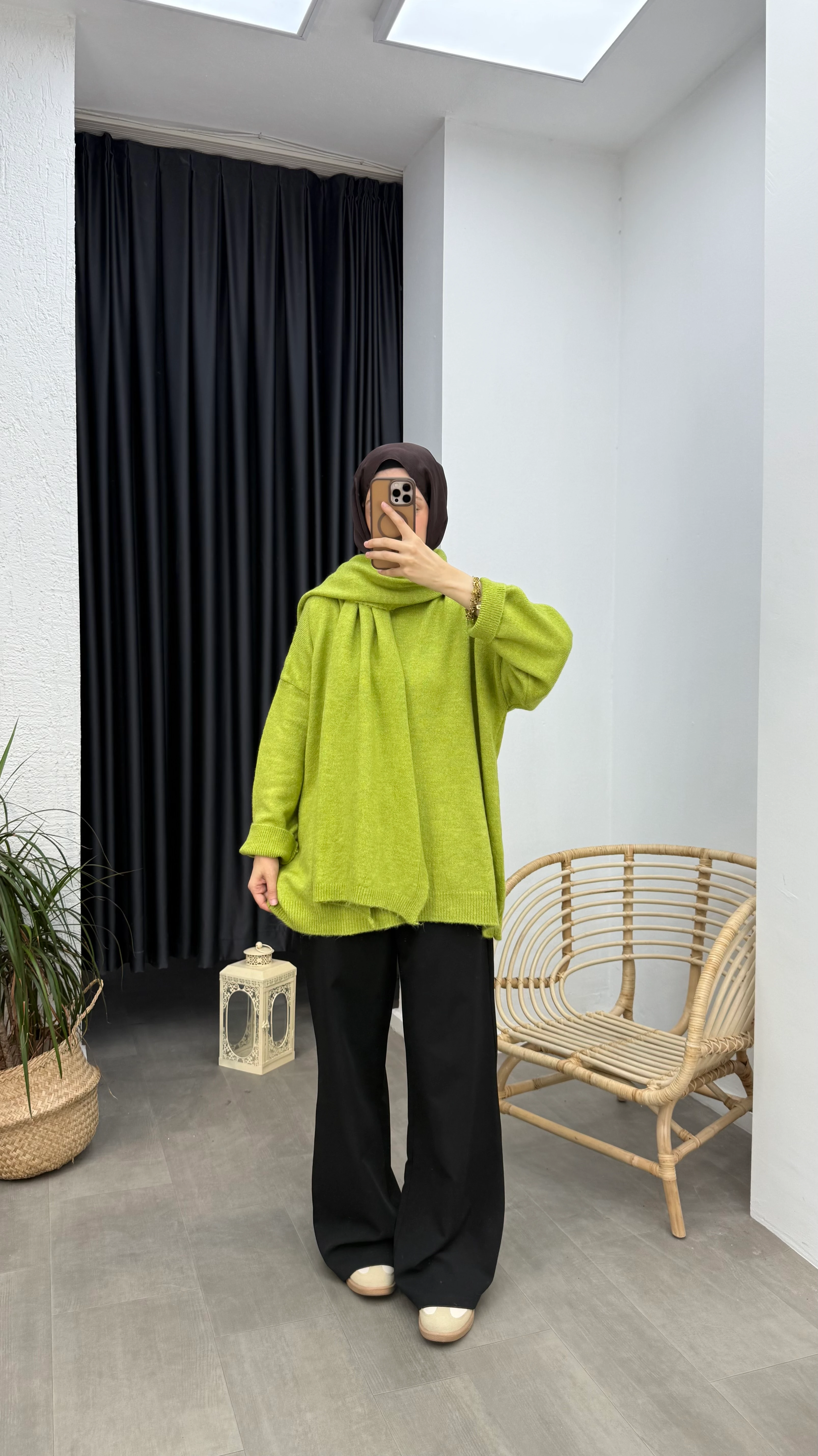 Atkılı Triko Kazak