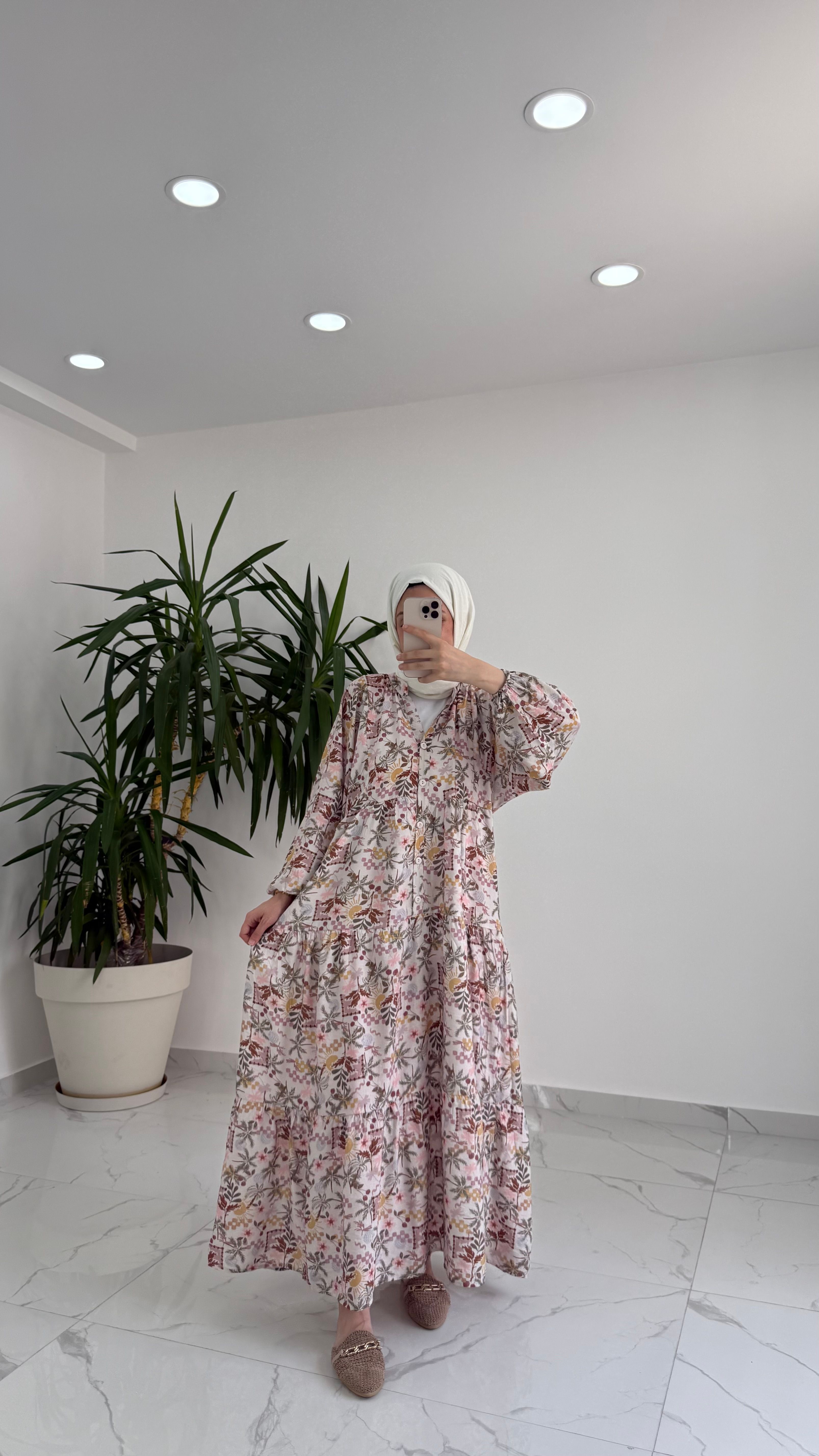 Harmony Çiçek Desenli Elbise 