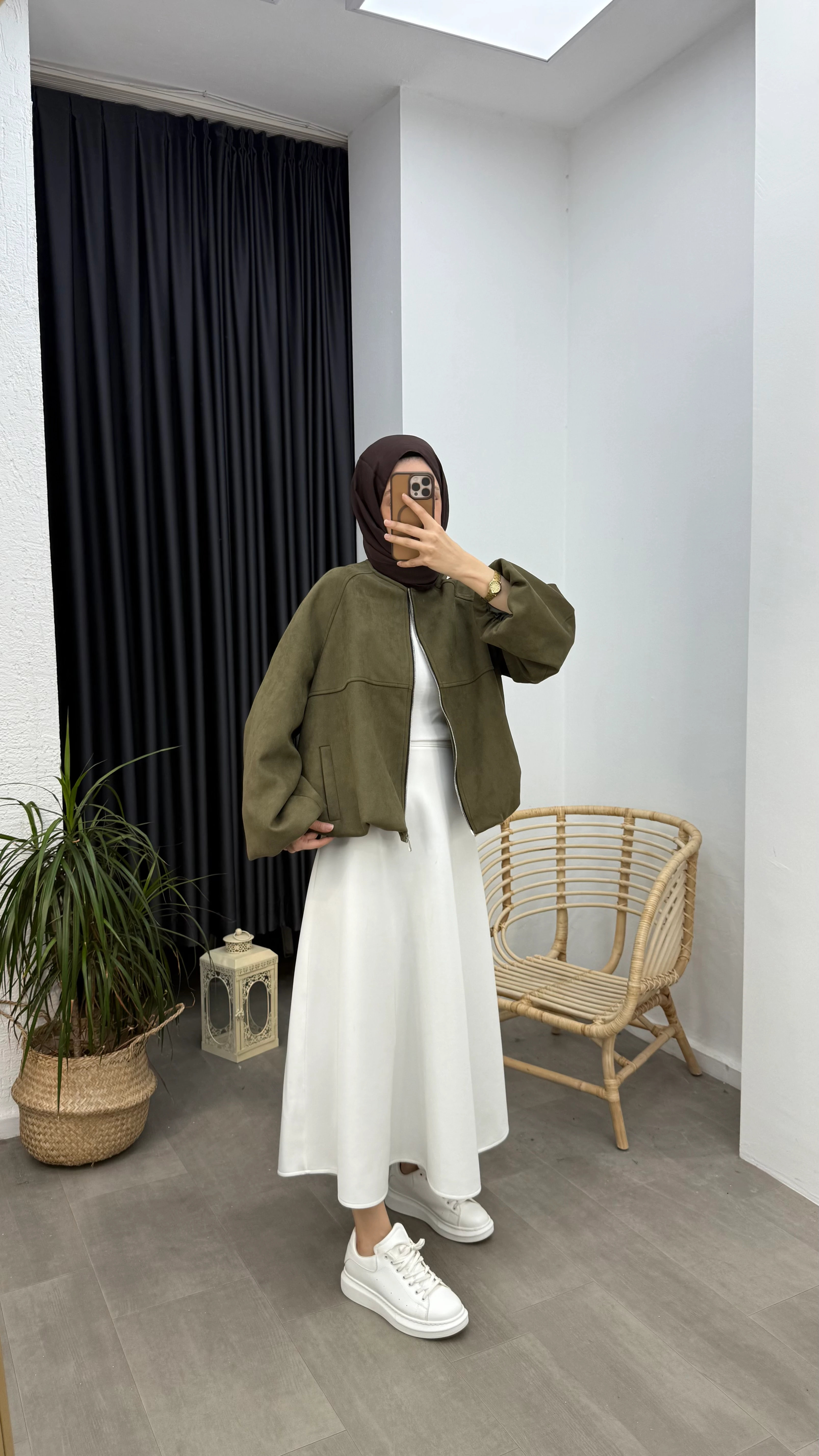 ZR Model Süet Bomber Ceket