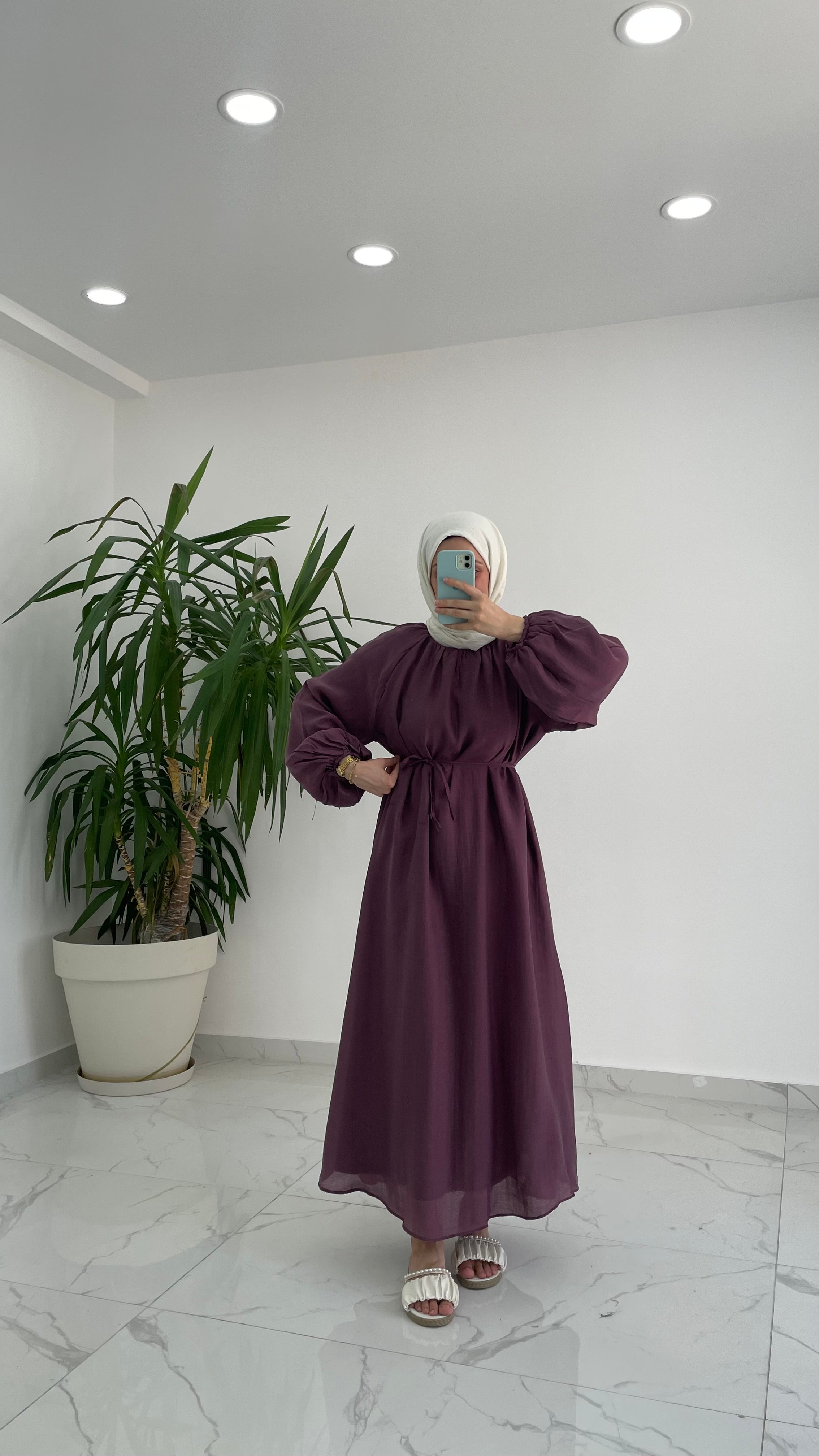 Lilyum Bağlama Detaylı Elbise