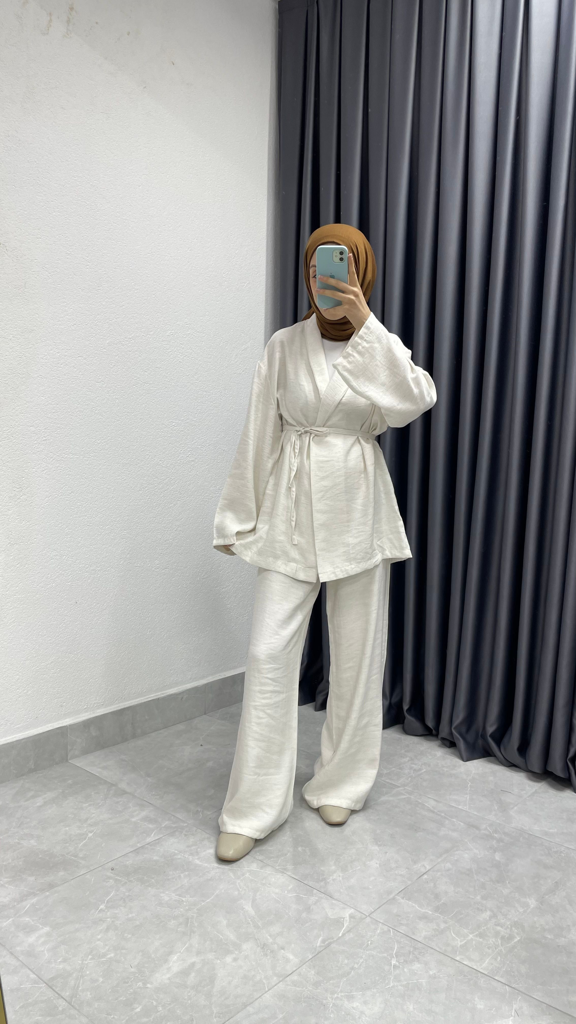 Kimono Pantolon İkili Takım