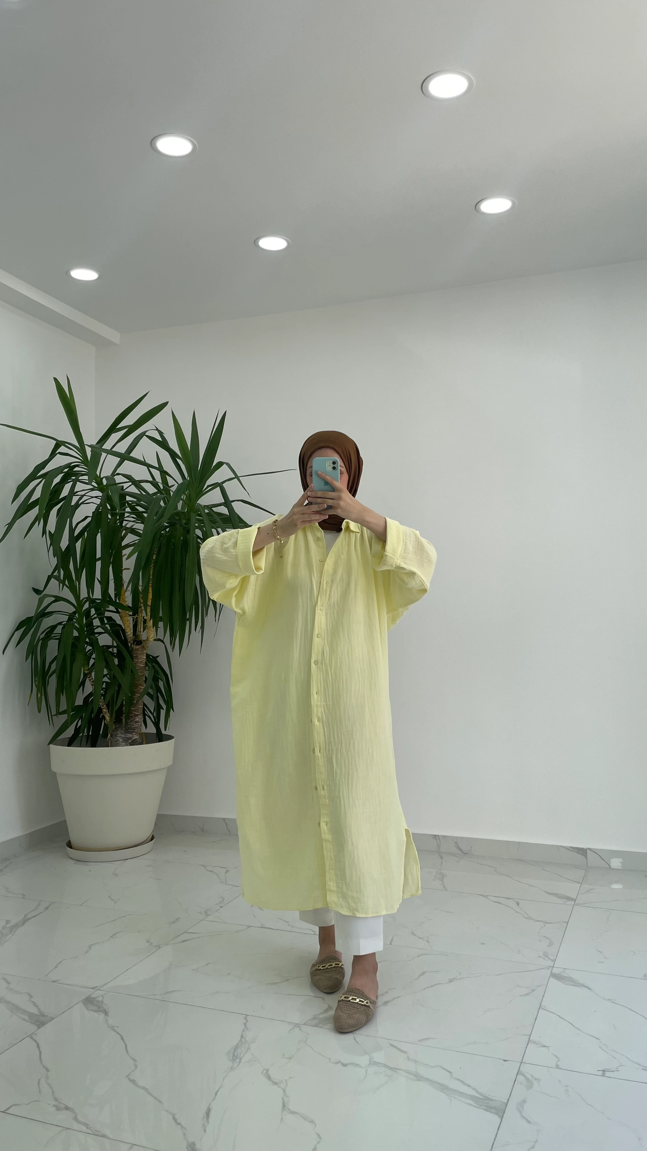 Tina Müslin Gömlek Elbise