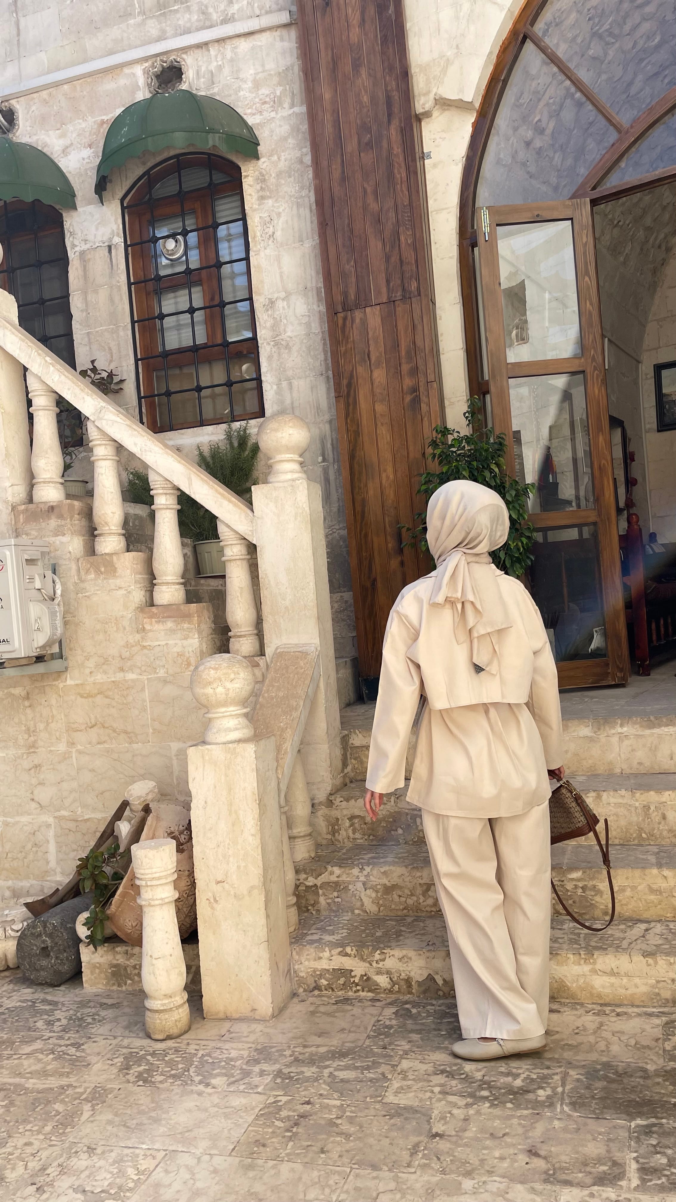 Wooden Gabardin Pantolon Takım
