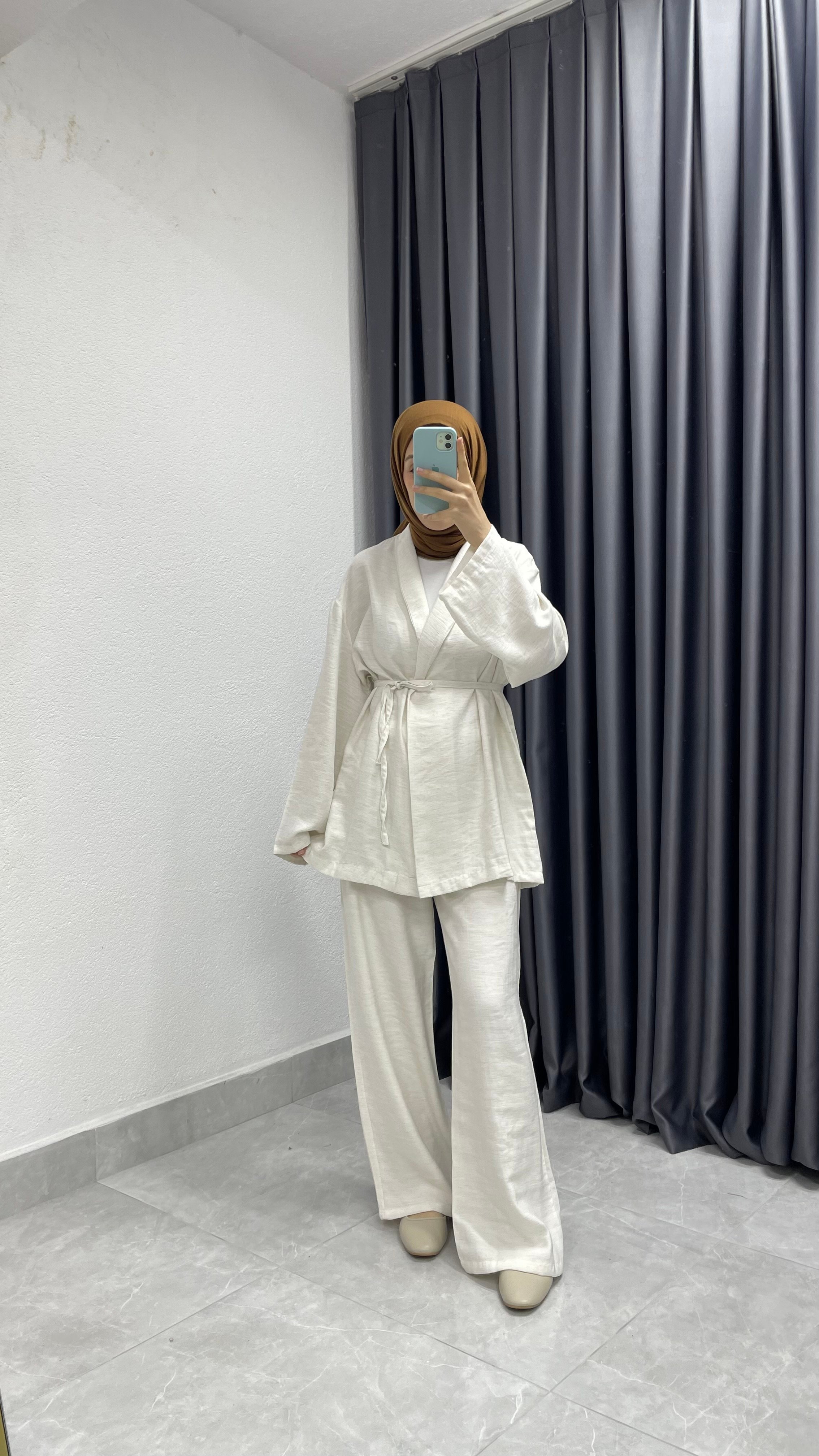 Kimono Pantolon İkili Takım